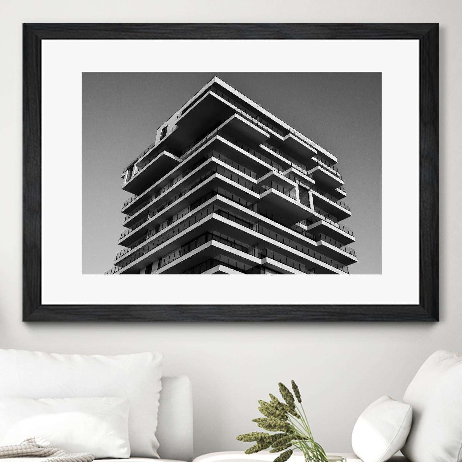 Architectural tower by Pexels on GIANT ART - white architectural