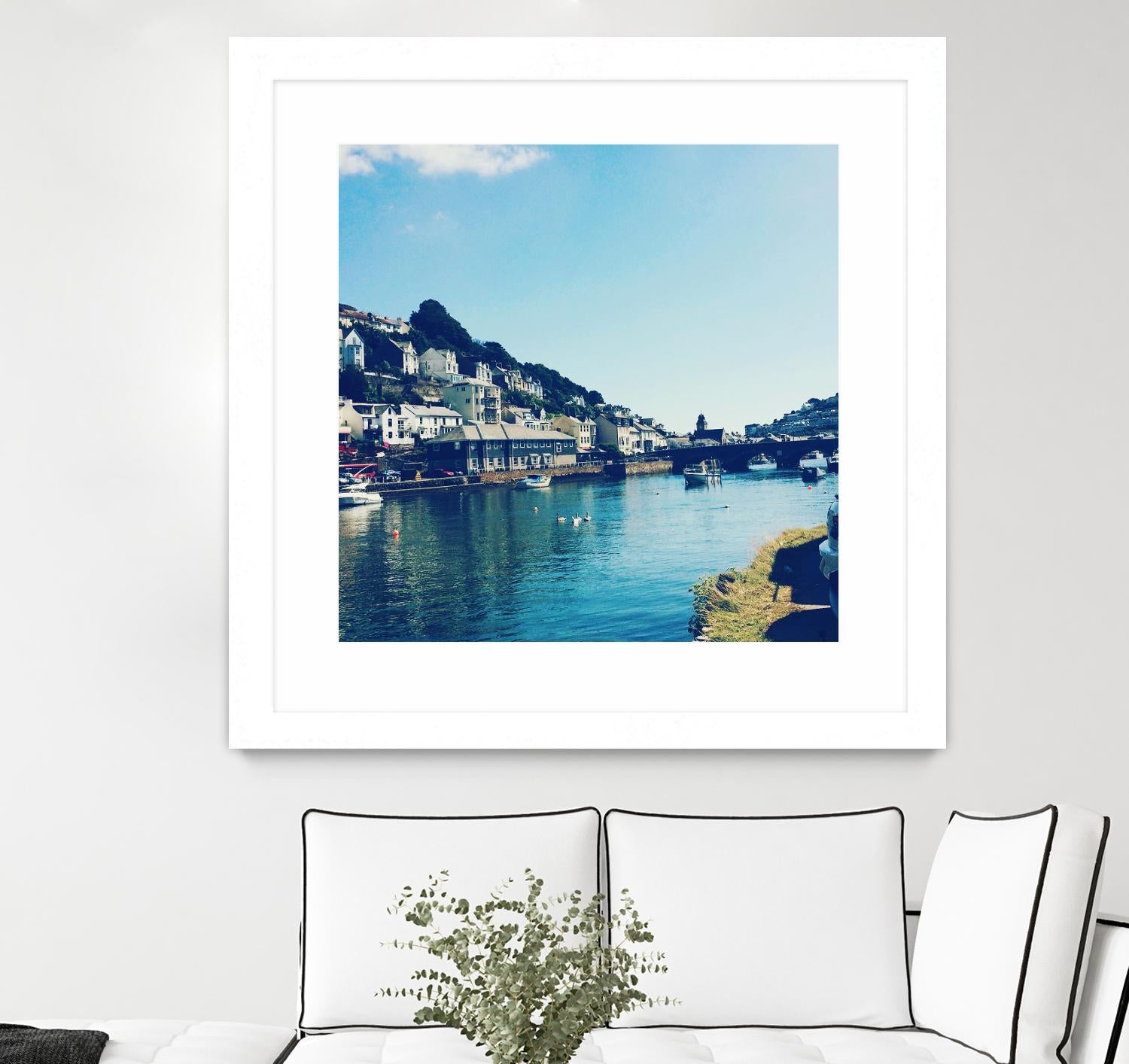 Ducks by Pexels on GIANT ART - blue city scene