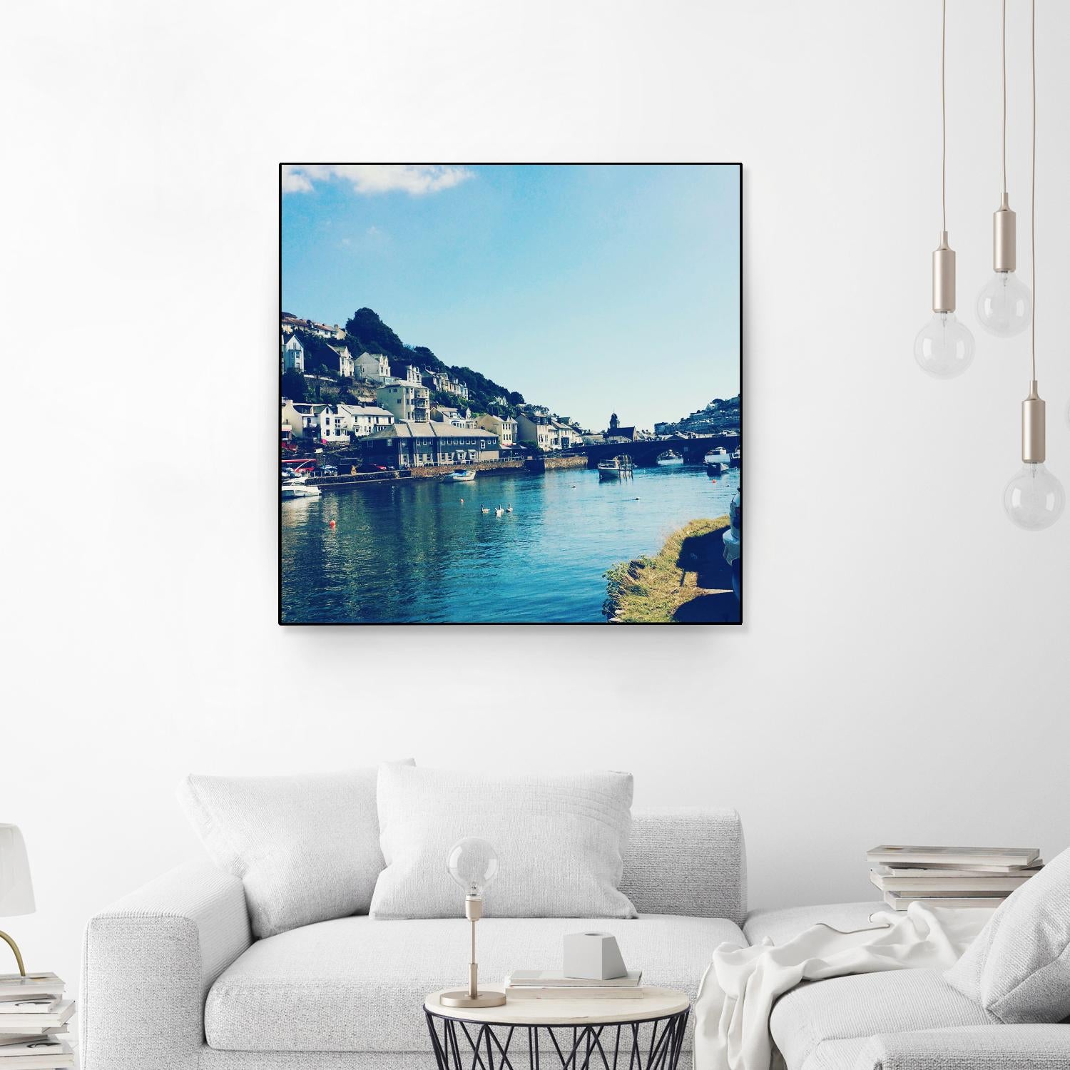 Ducks by Pexels on GIANT ART - blue city scene