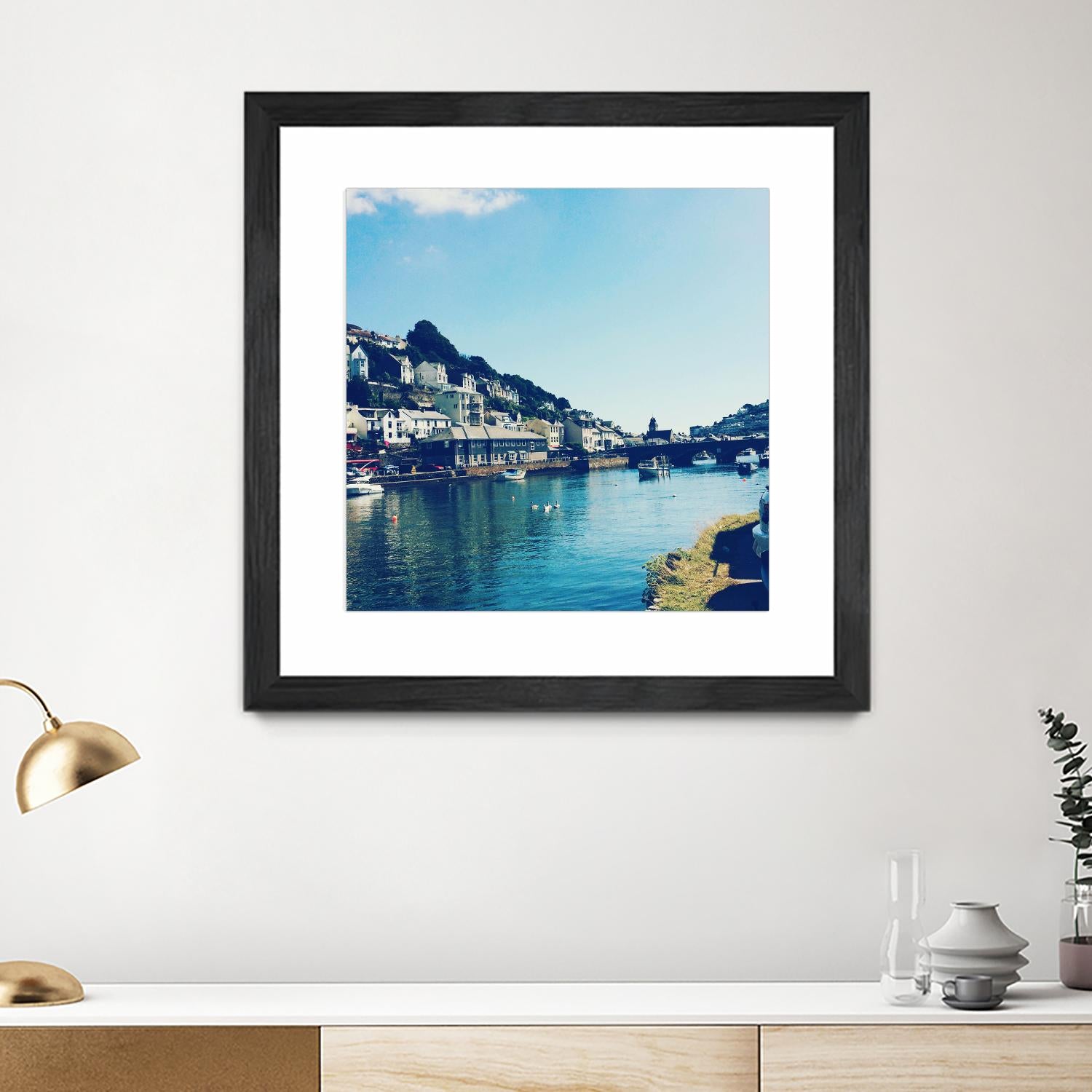 Ducks by Pexels on GIANT ART - blue city scene