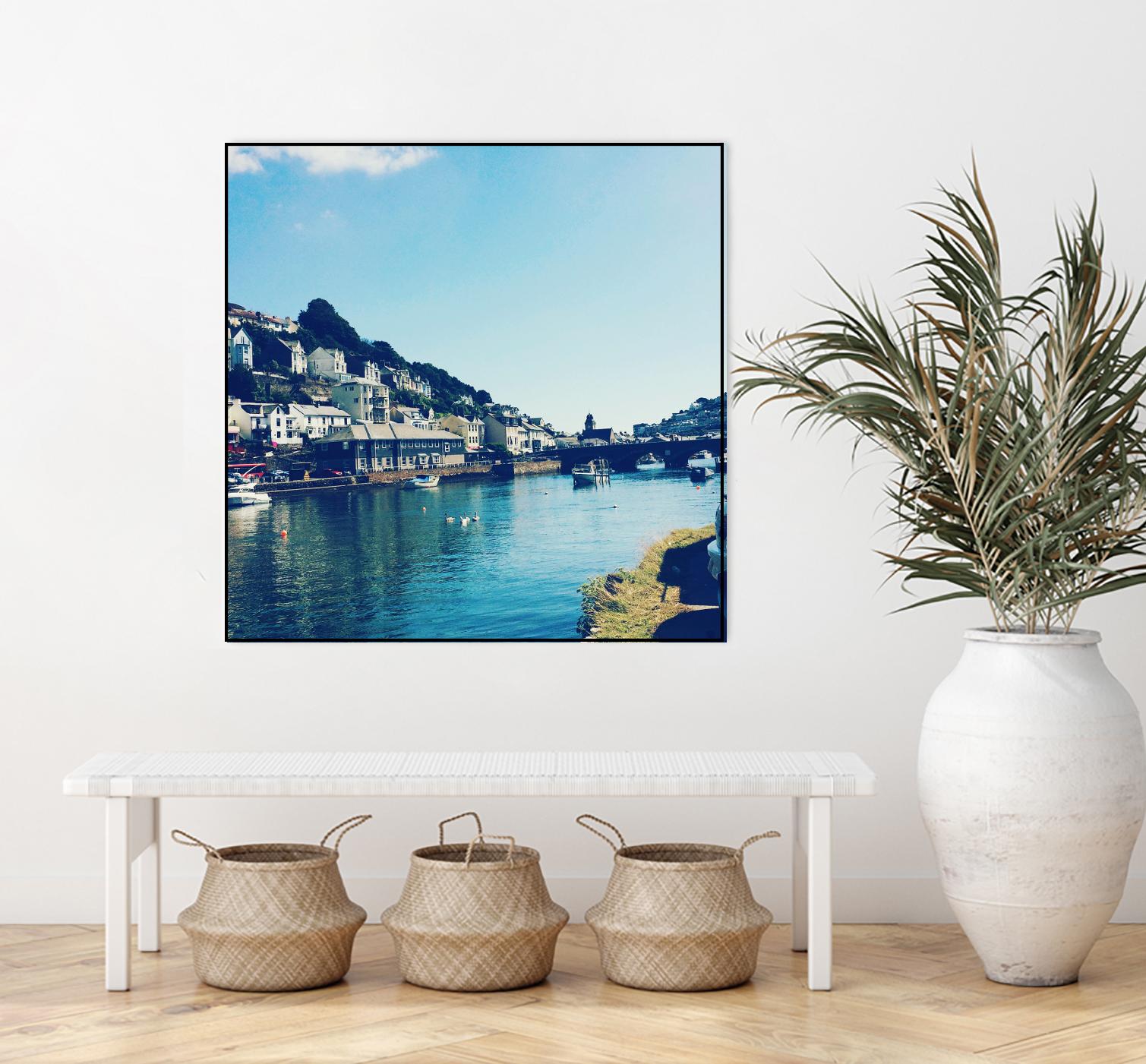 Ducks by Pexels on GIANT ART - blue city scene