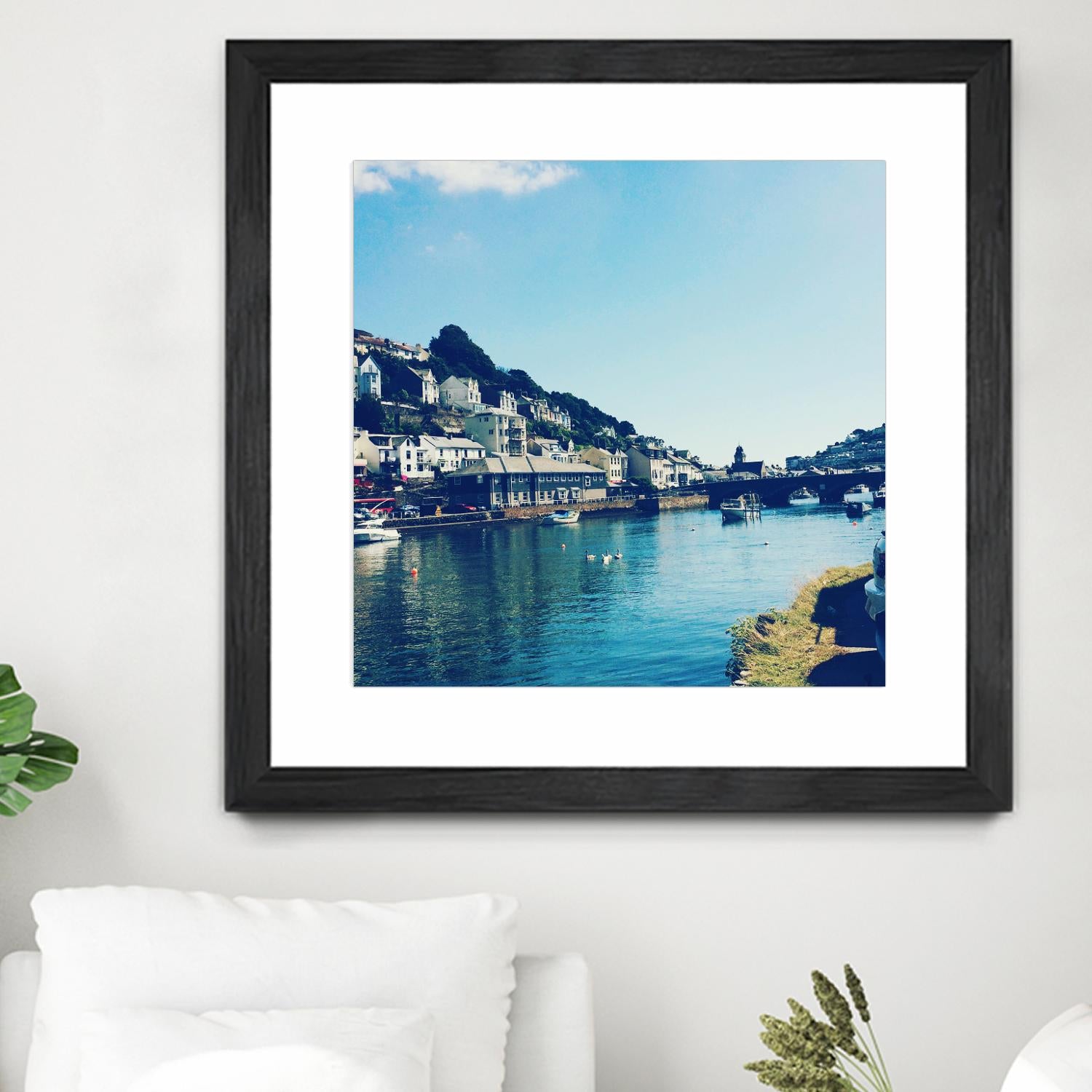 Ducks by Pexels on GIANT ART - blue city scene