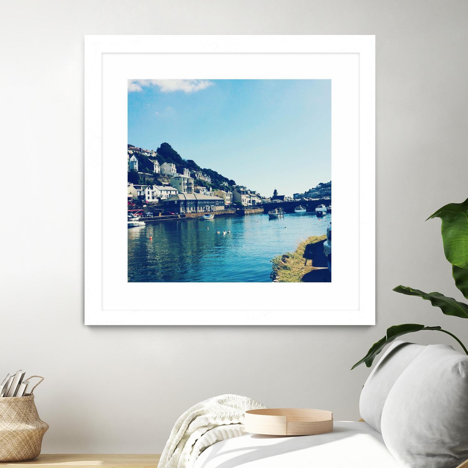 Ducks by Pexels on GIANT ART - blue city scene