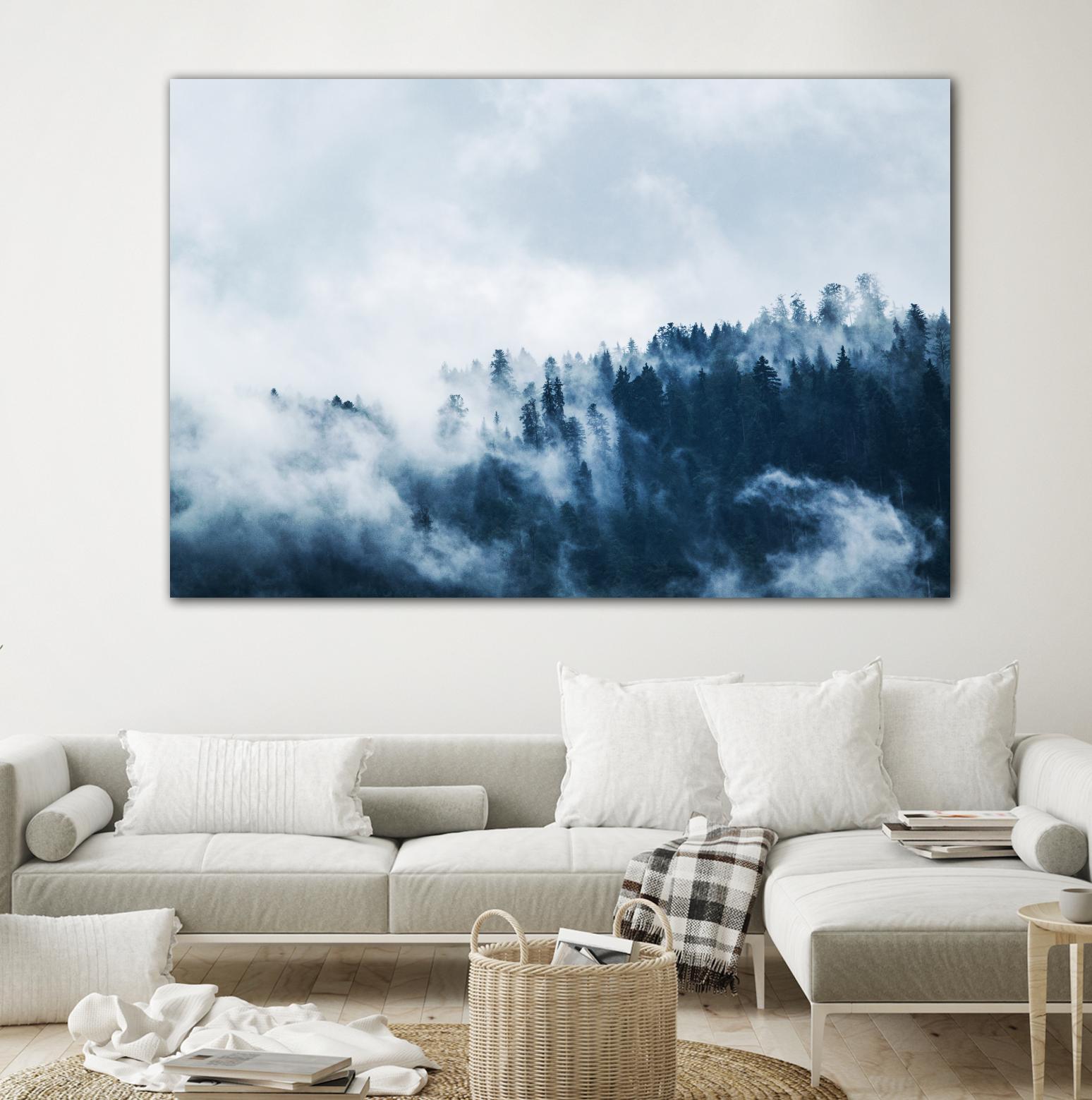 Foggy forest by Pexels on GIANT ART - white landscape