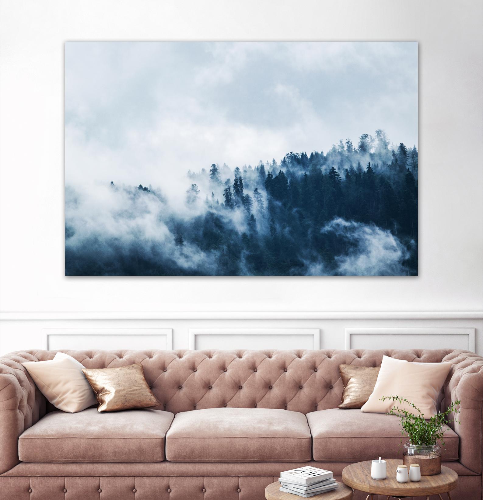 Foggy forest by Pexels on GIANT ART - white landscape