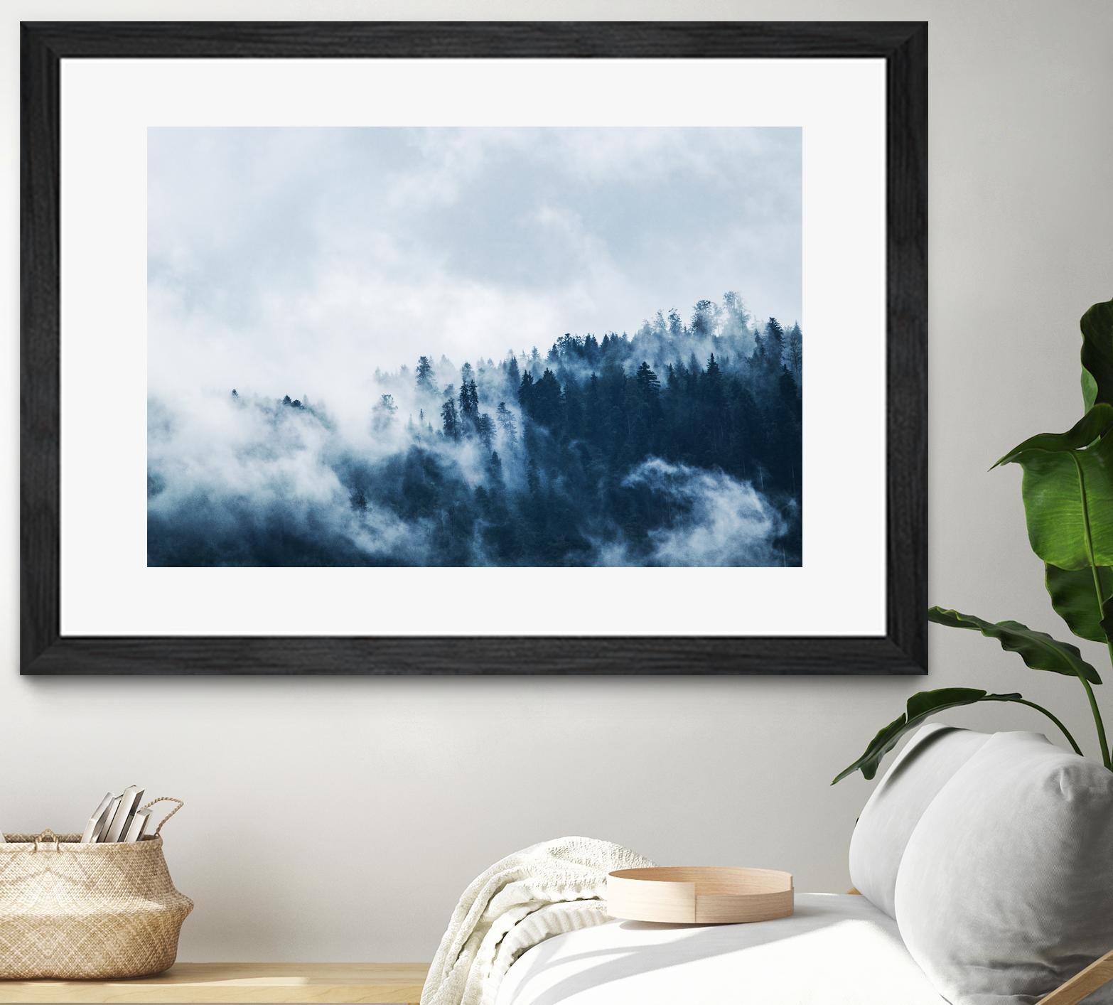 Foggy forest by Pexels on GIANT ART - white landscape