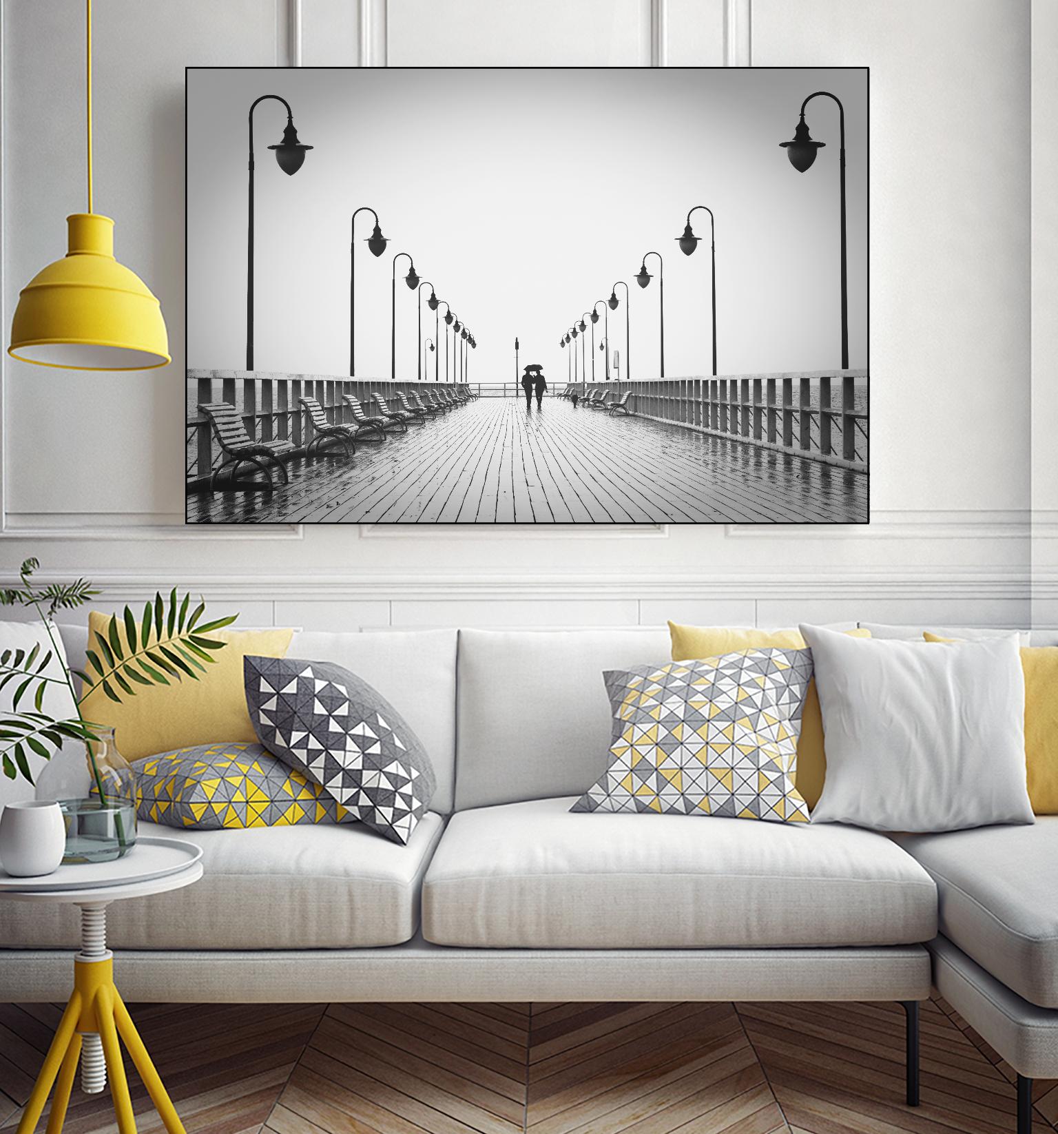 On the pier by Pexels on GIANT ART - white everyday life