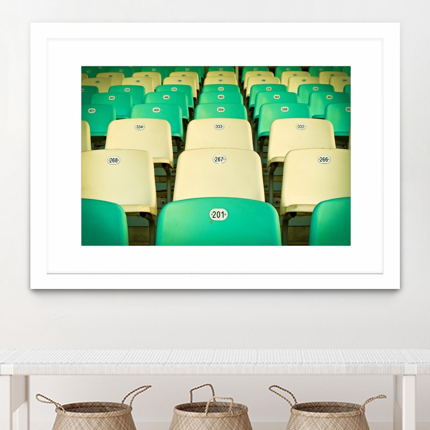 Stadium by Pexels on GIANT ART - yellow leisure