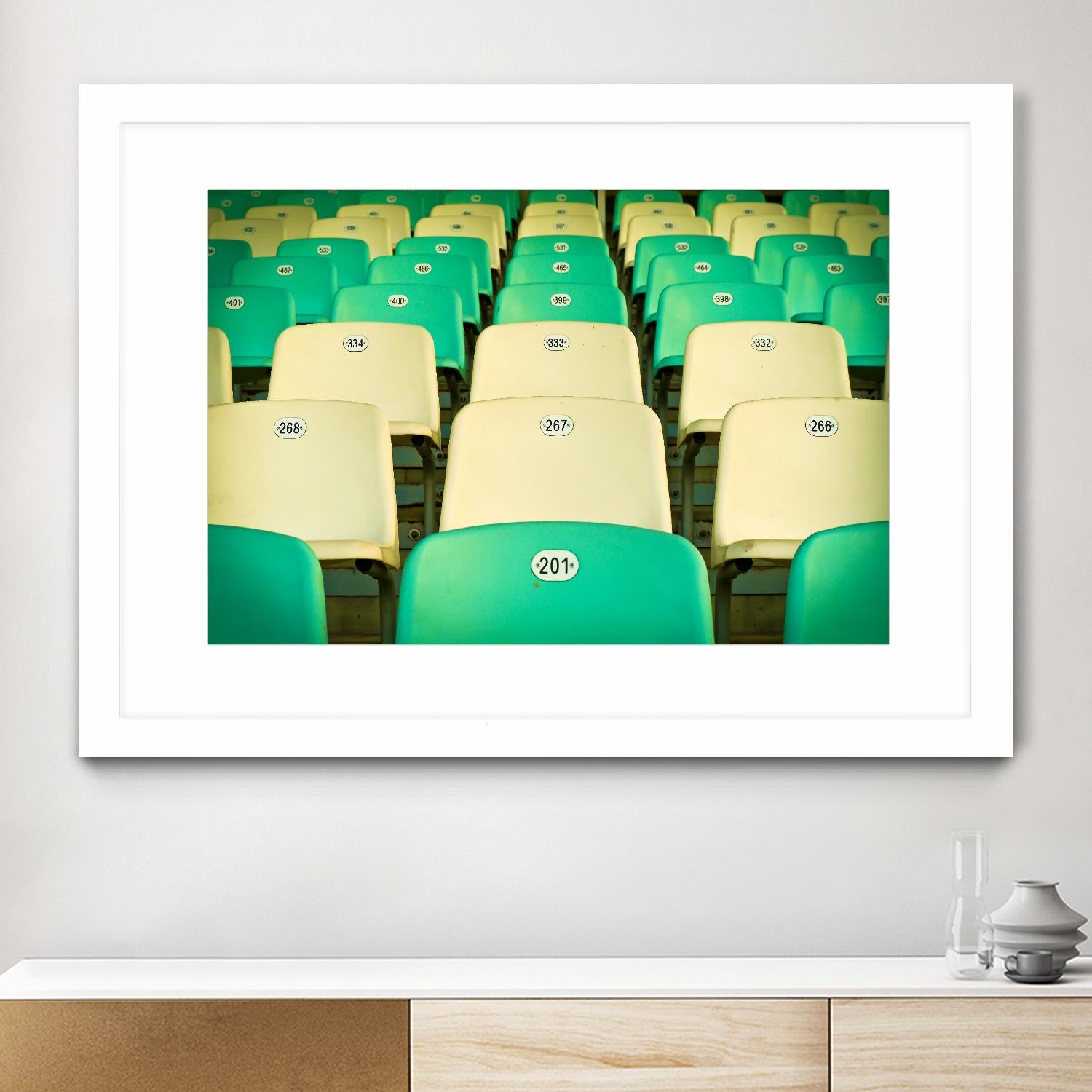 Stadium by Pexels on GIANT ART - yellow leisure