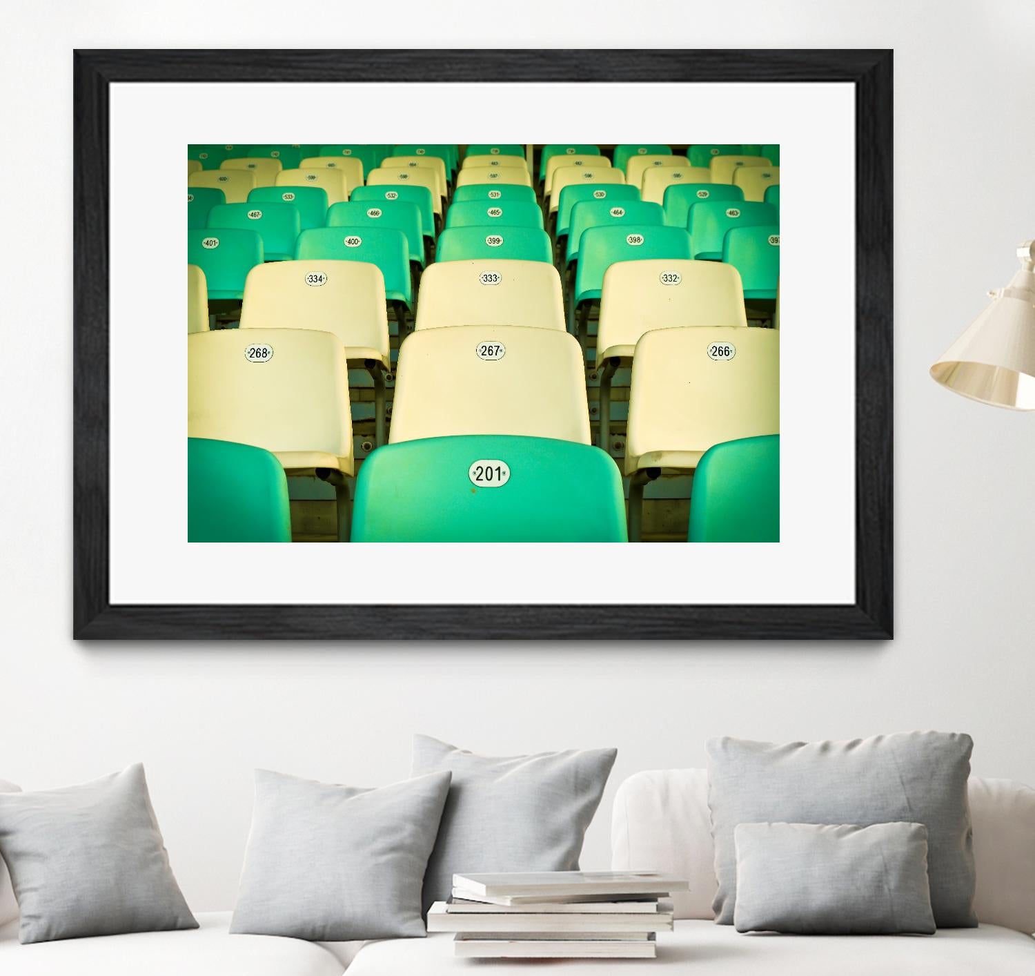 Stadium by Pexels on GIANT ART - yellow leisure