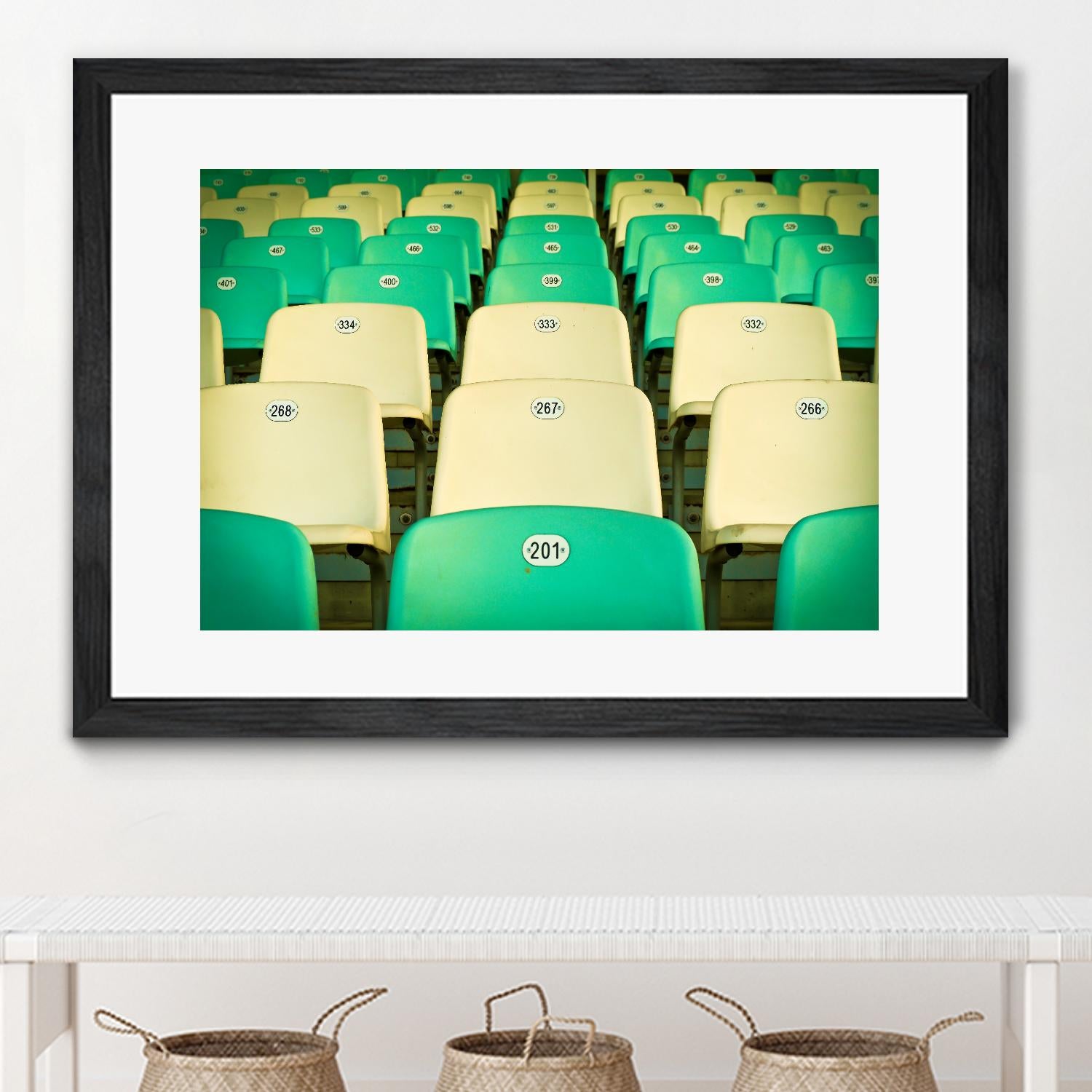 Stadium by Pexels on GIANT ART - yellow leisure