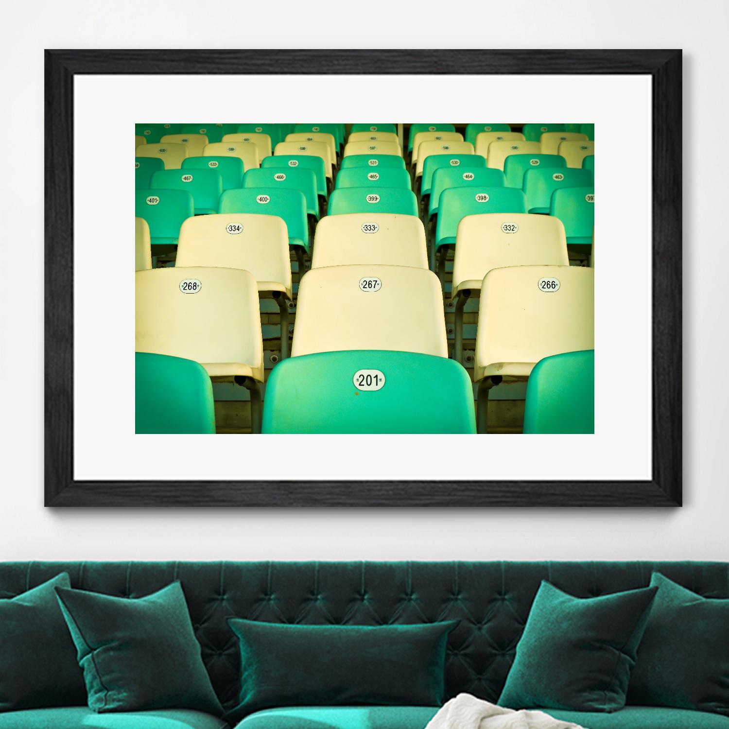 Stadium by Pexels on GIANT ART - yellow leisure