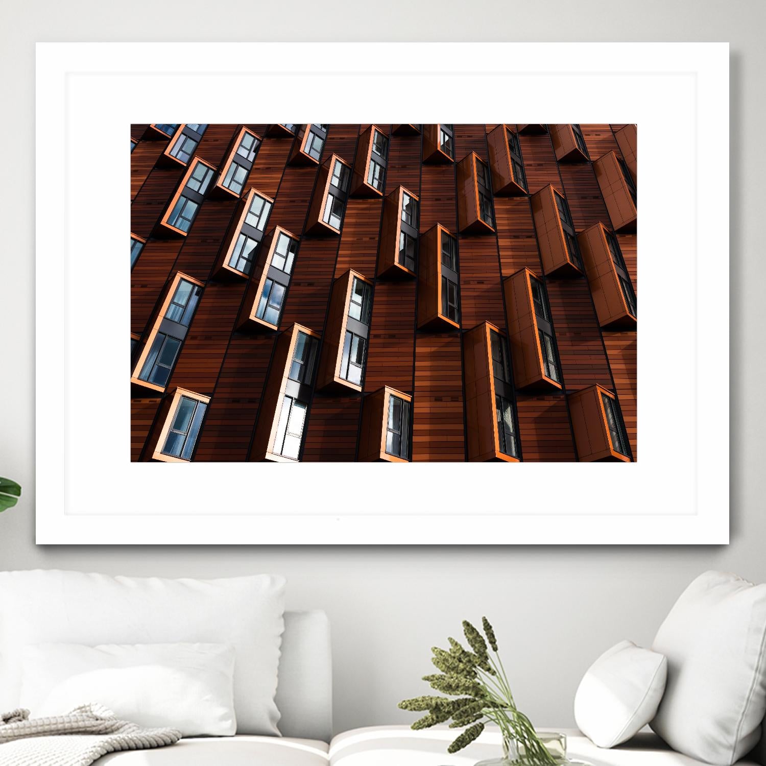 Windows III by Pexels on GIANT ART - black architectural