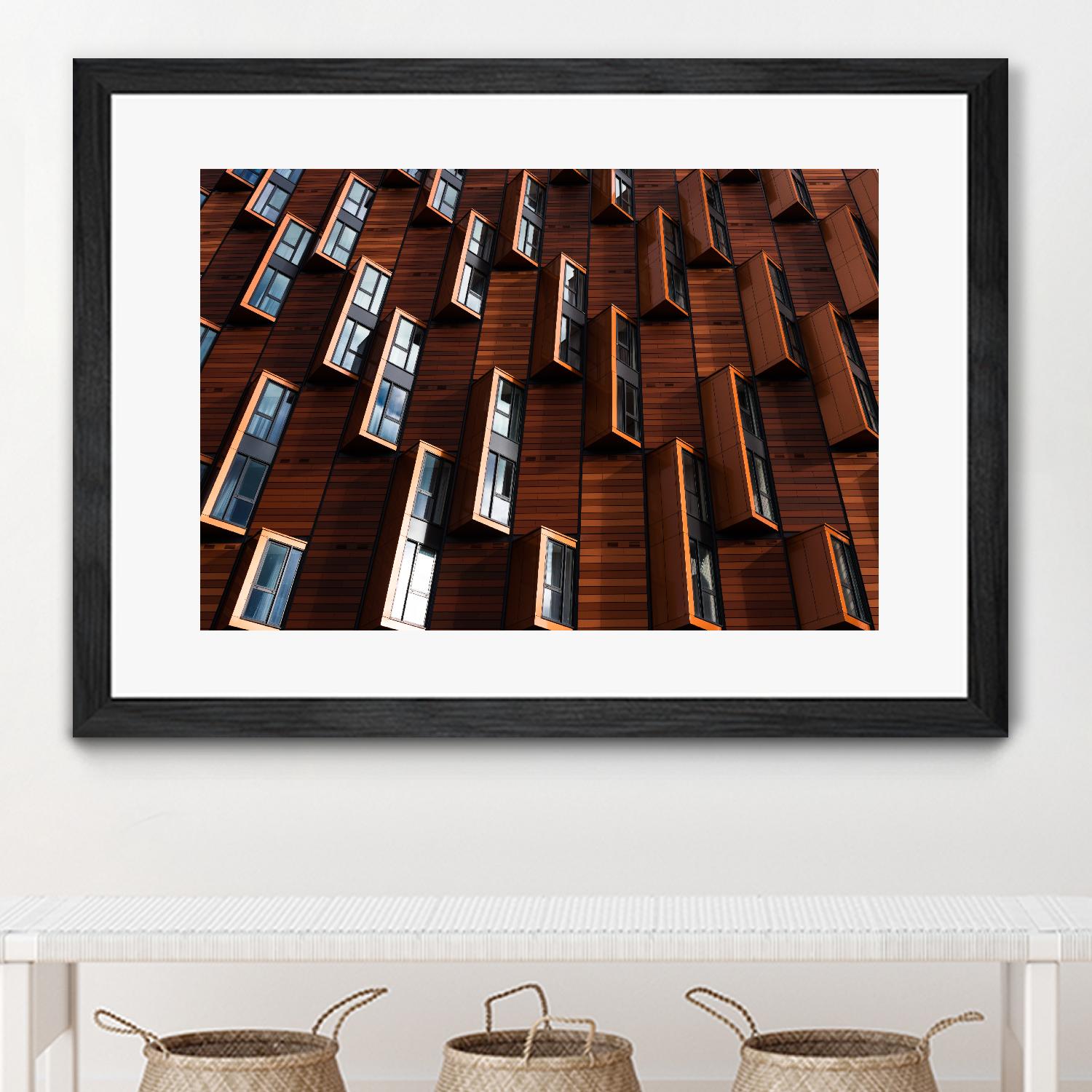 Windows III by Pexels on GIANT ART - black architectural