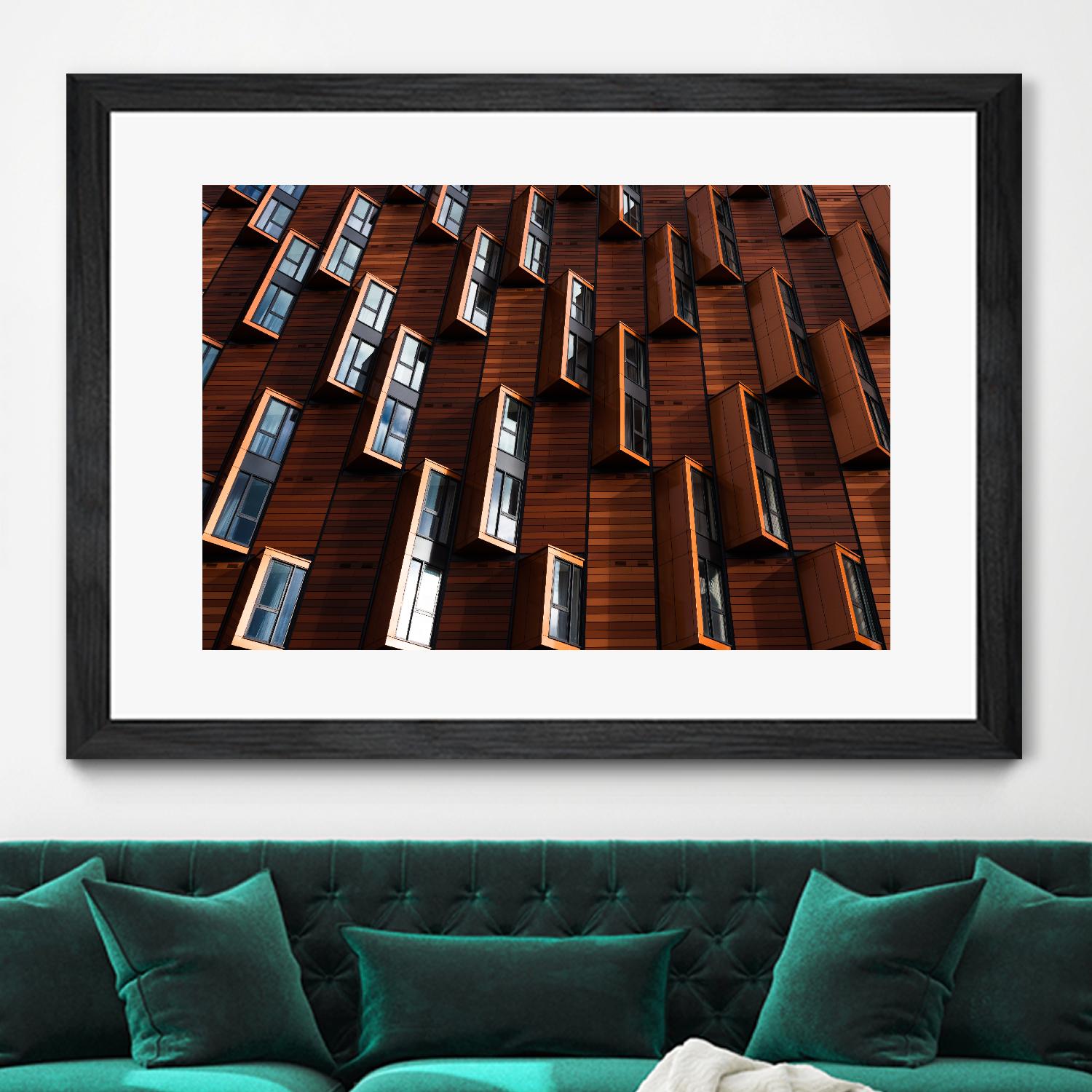 Windows III by Pexels on GIANT ART - black architectural