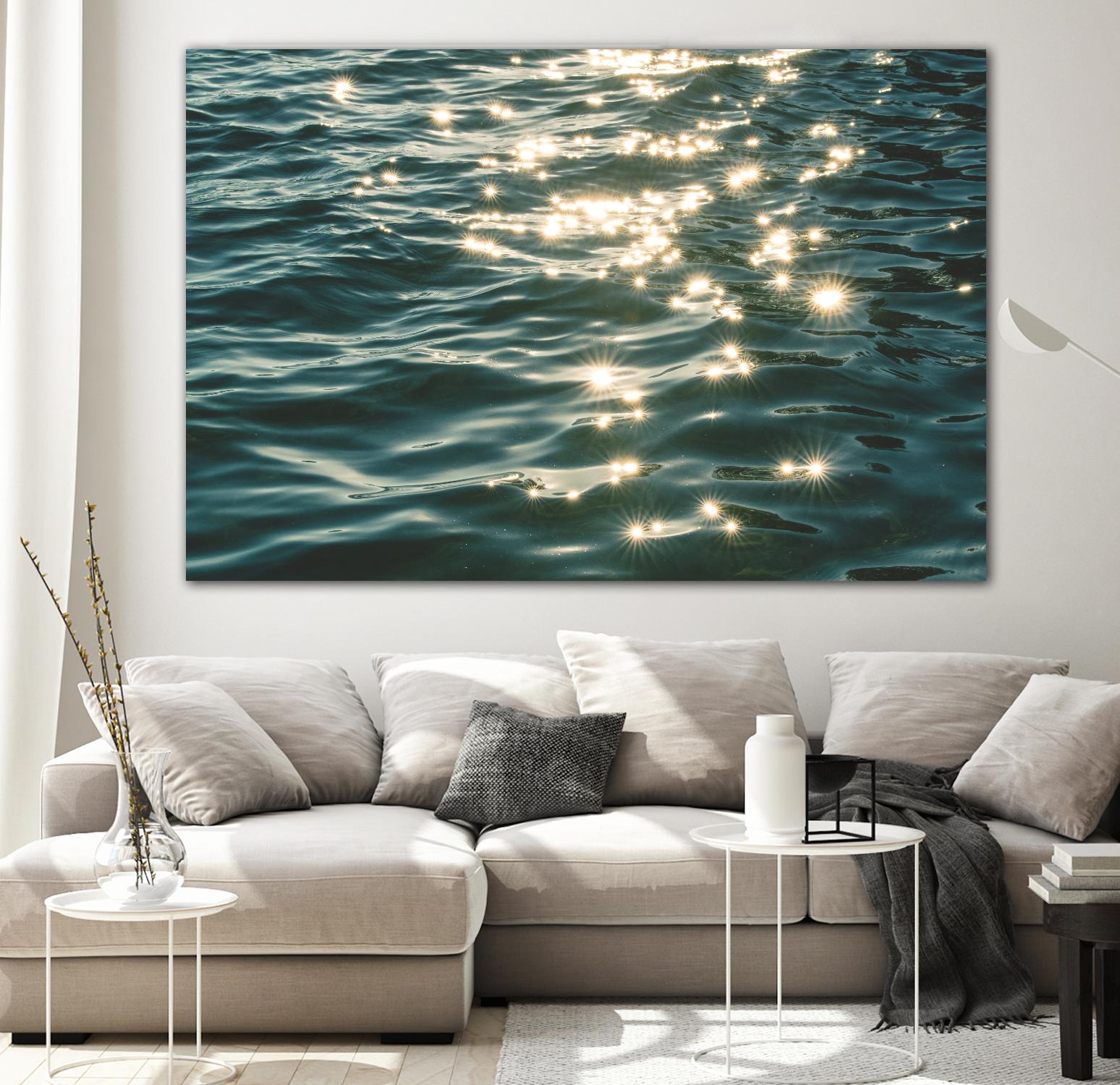 Sea sparkles by Pexels on GIANT ART - yellow sea scene