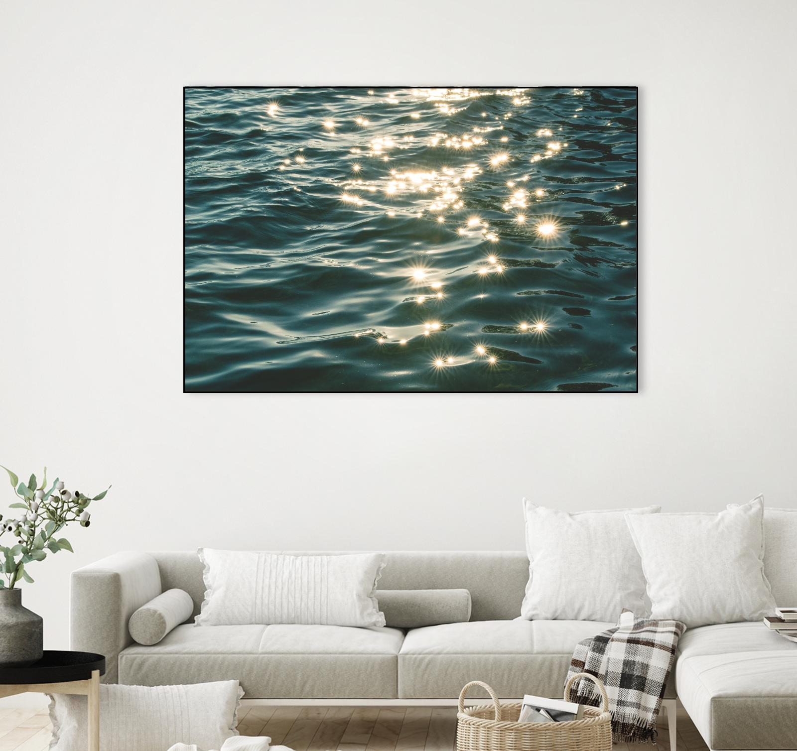 Sea sparkles by Pexels on GIANT ART - yellow sea scene