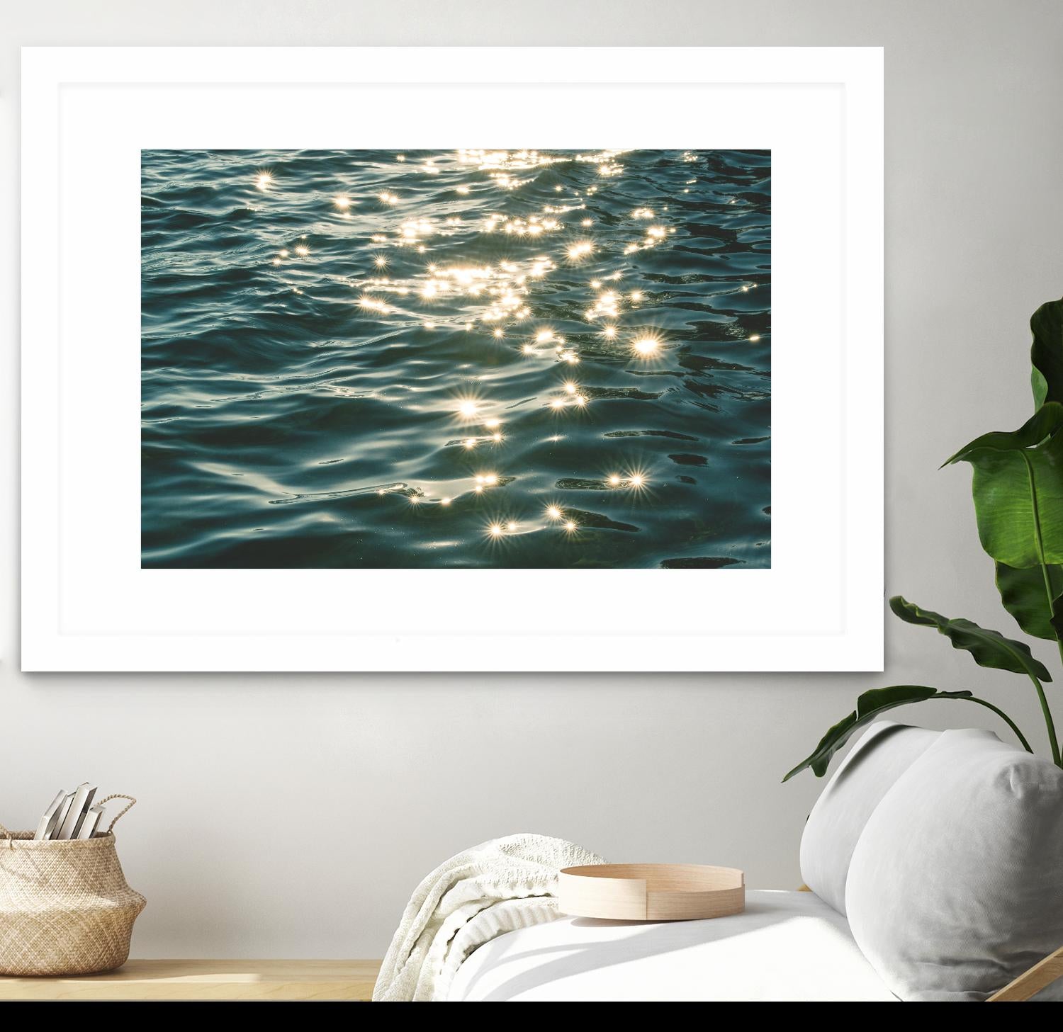 Sea sparkles by Pexels on GIANT ART - yellow sea scene