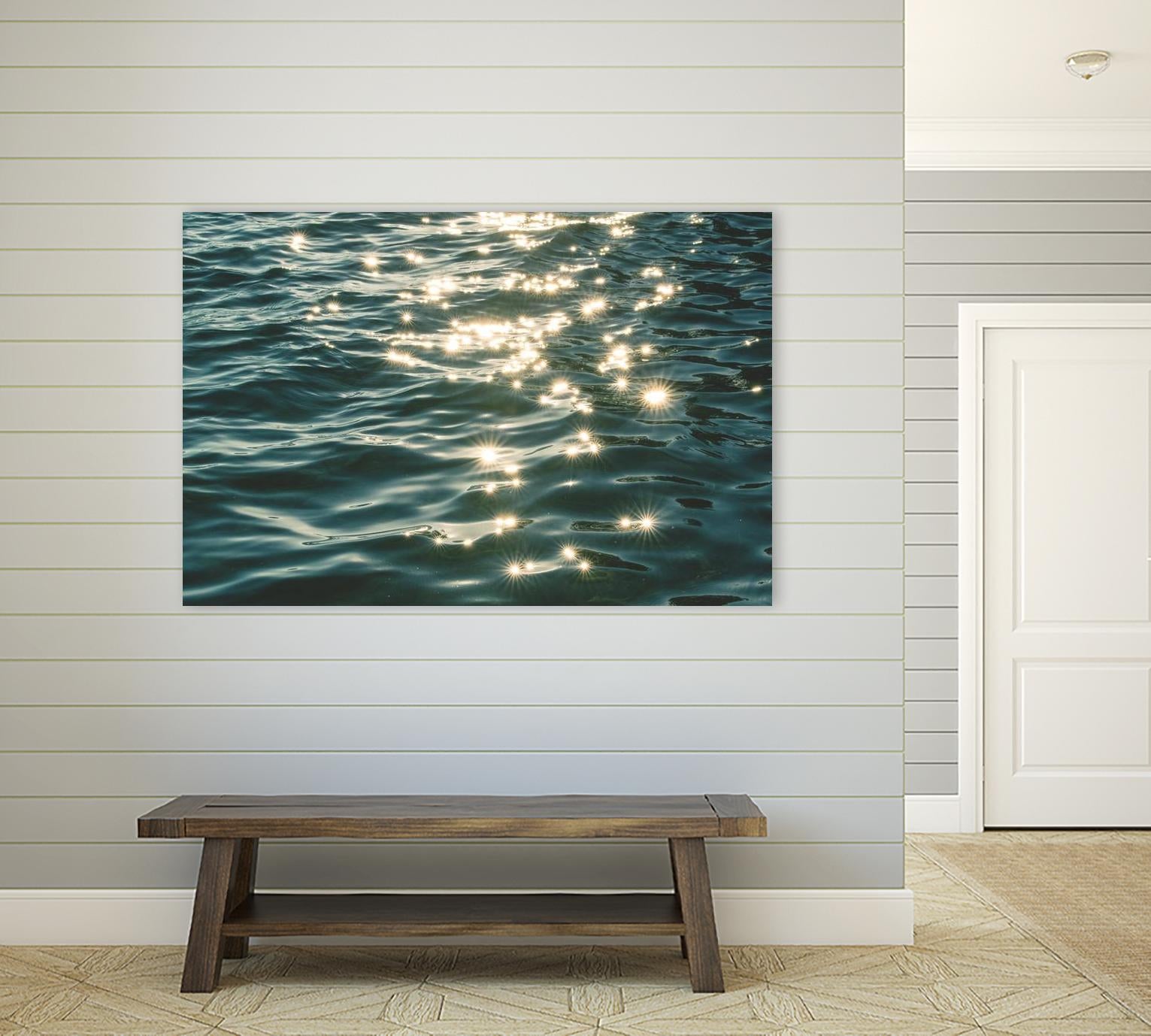 Sea sparkles by Pexels on GIANT ART - yellow sea scene