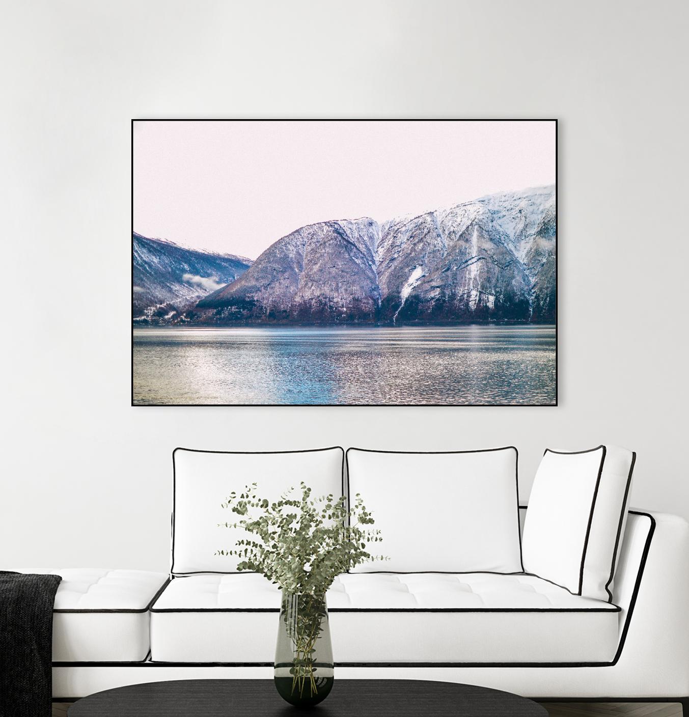 Mountains lake by Pexels on GIANT ART - blue landscape