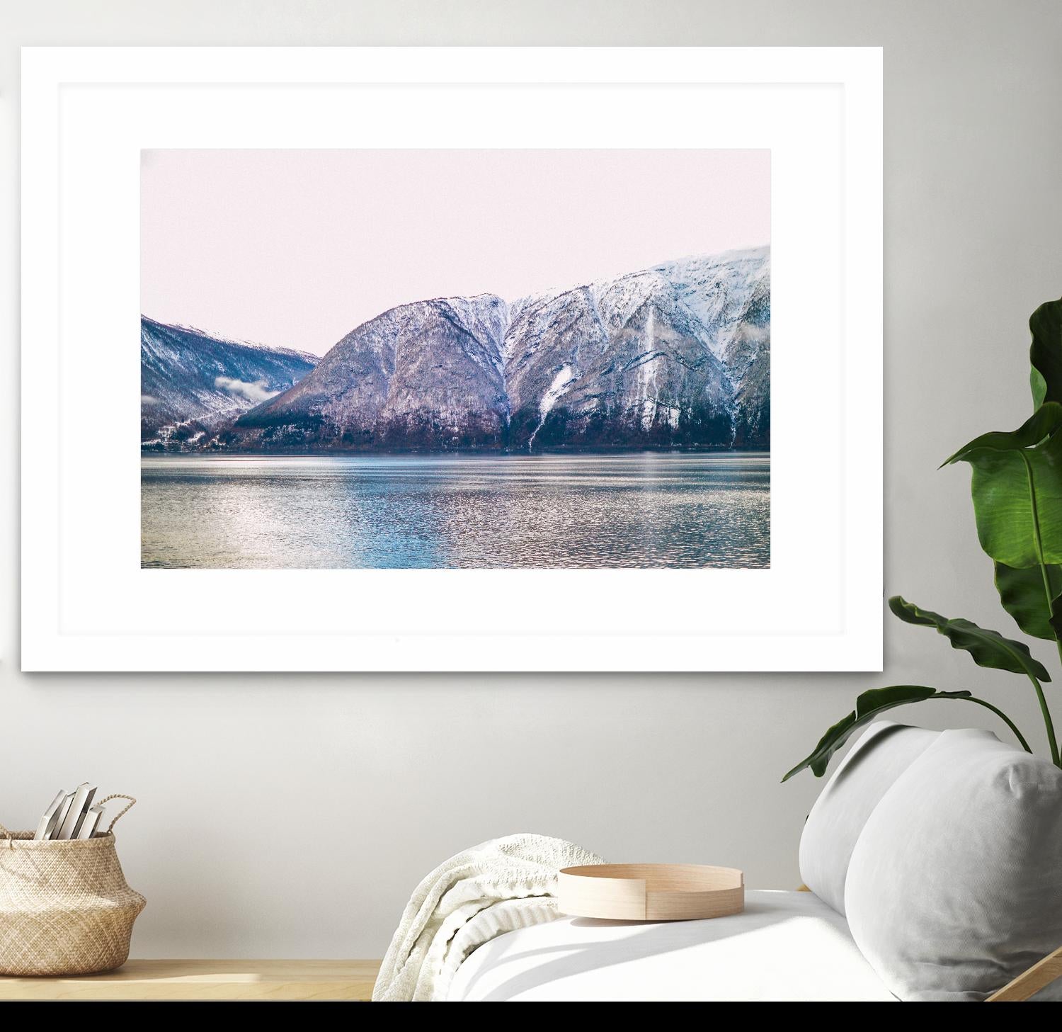 Mountains lake by Pexels on GIANT ART - blue landscape