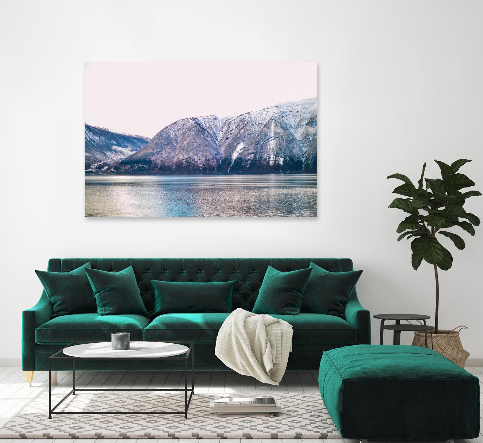 Mountains lake by Pexels on GIANT ART - blue landscape