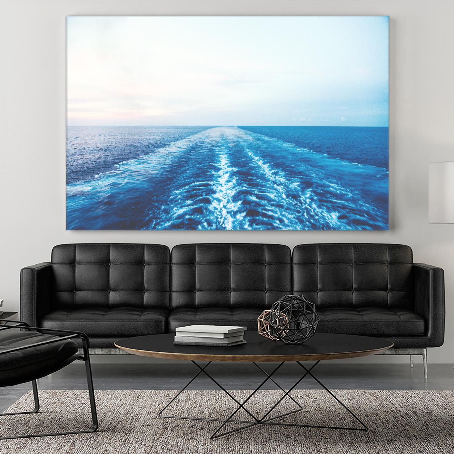 Sea trail by Pexels on GIANT ART - white sea scene
