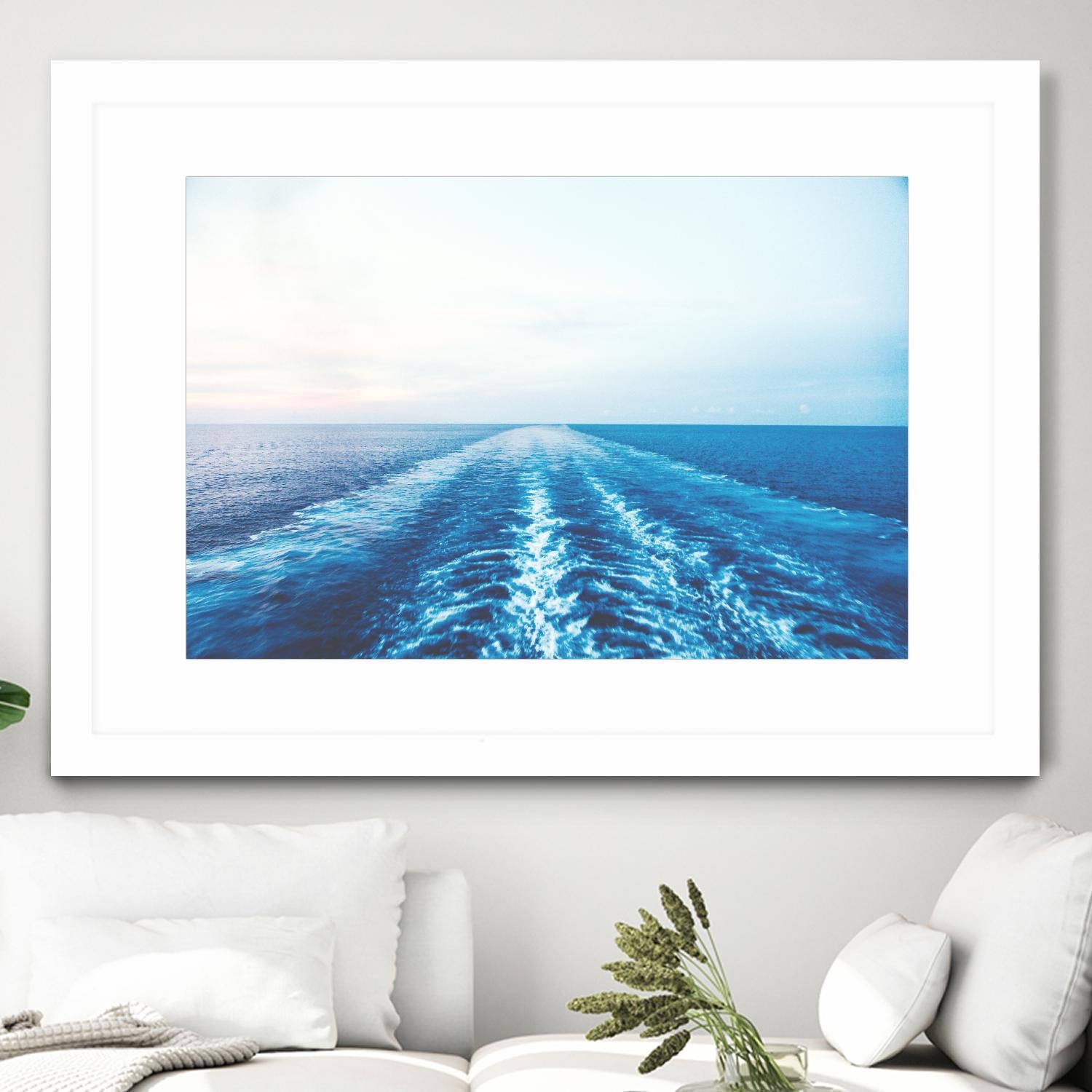 Sea trail by Pexels on GIANT ART - white sea scene