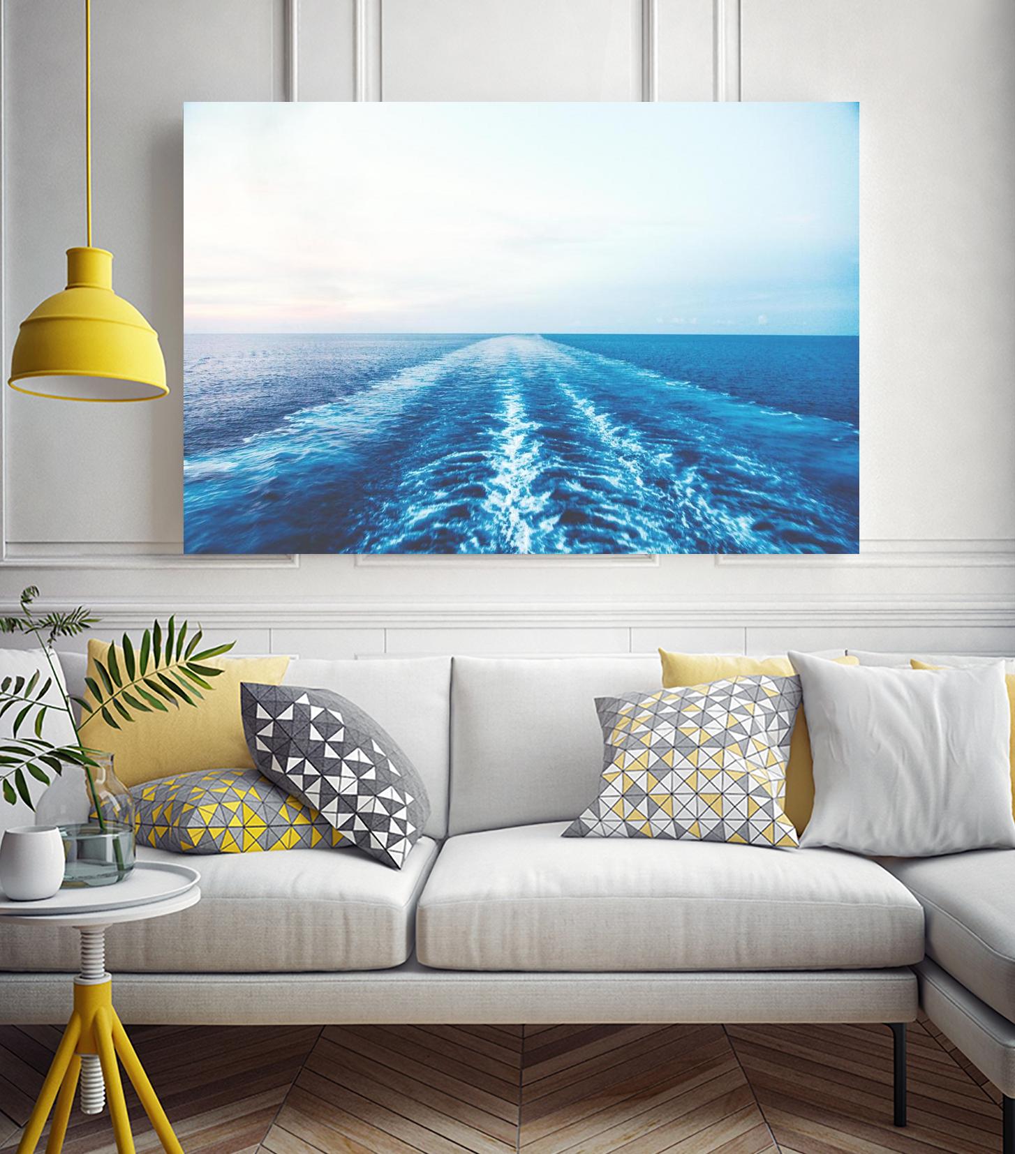 Sea trail by Pexels on GIANT ART - white sea scene