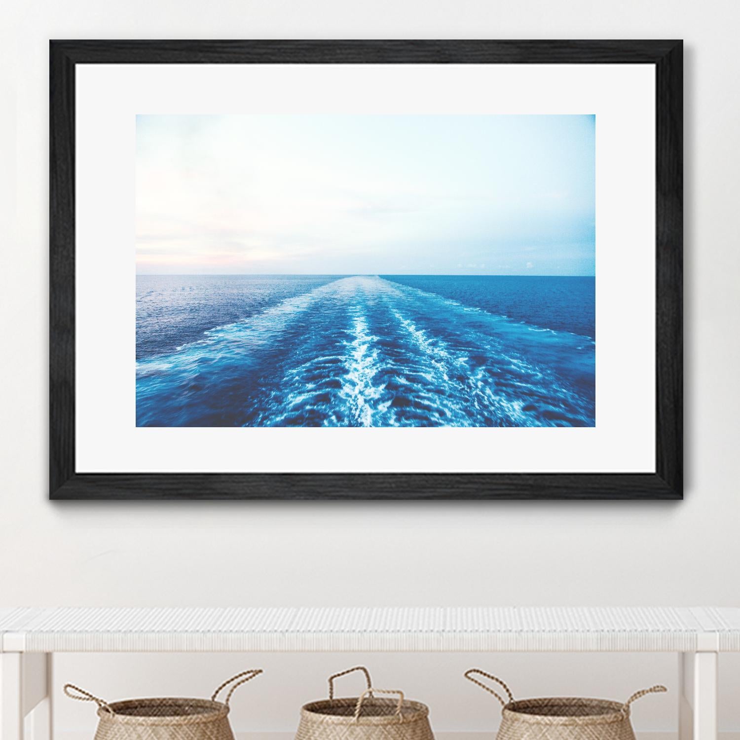 Sea trail by Pexels on GIANT ART - white sea scene