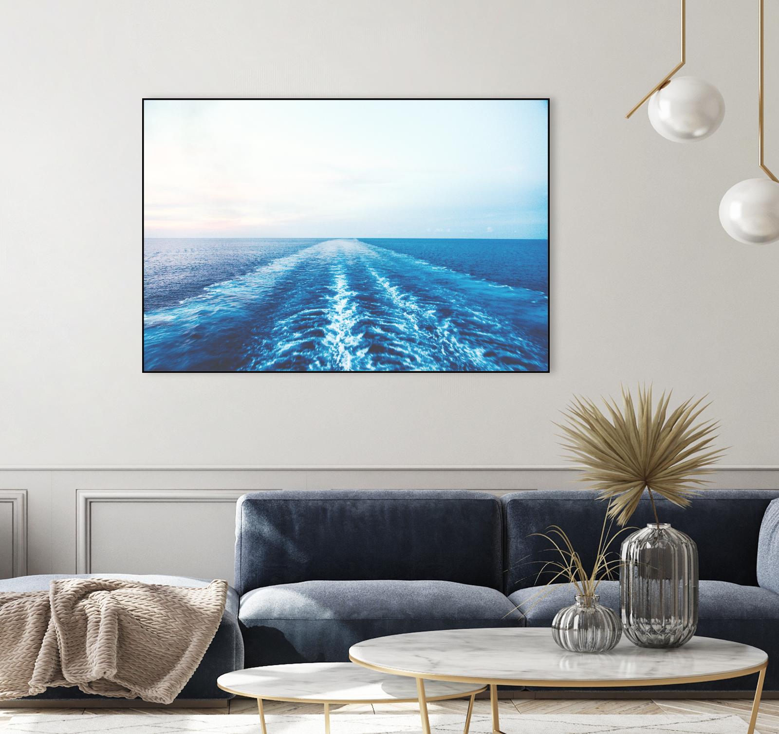 Sea trail by Pexels on GIANT ART - white sea scene