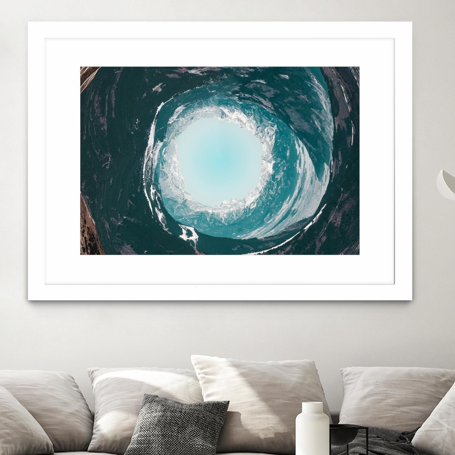 High tide illusion by Pexels on GIANT ART - white photo art