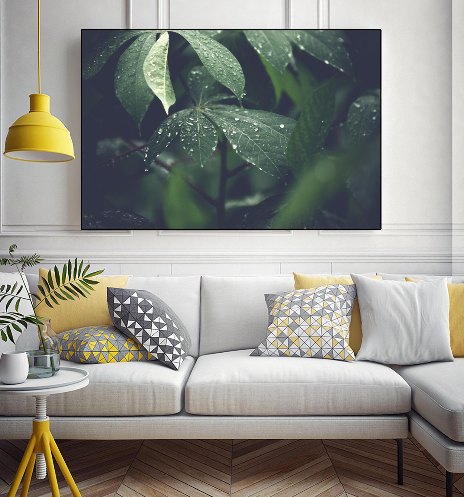 Leaves by Pexels on GIANT ART - black botany