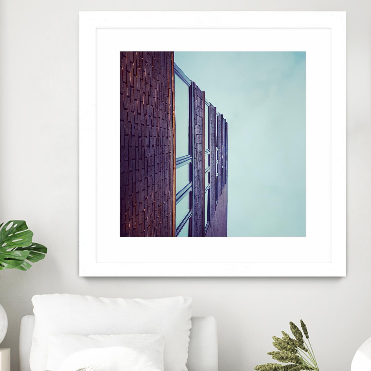 Façade V by Pexels on GIANT ART - blue architectural