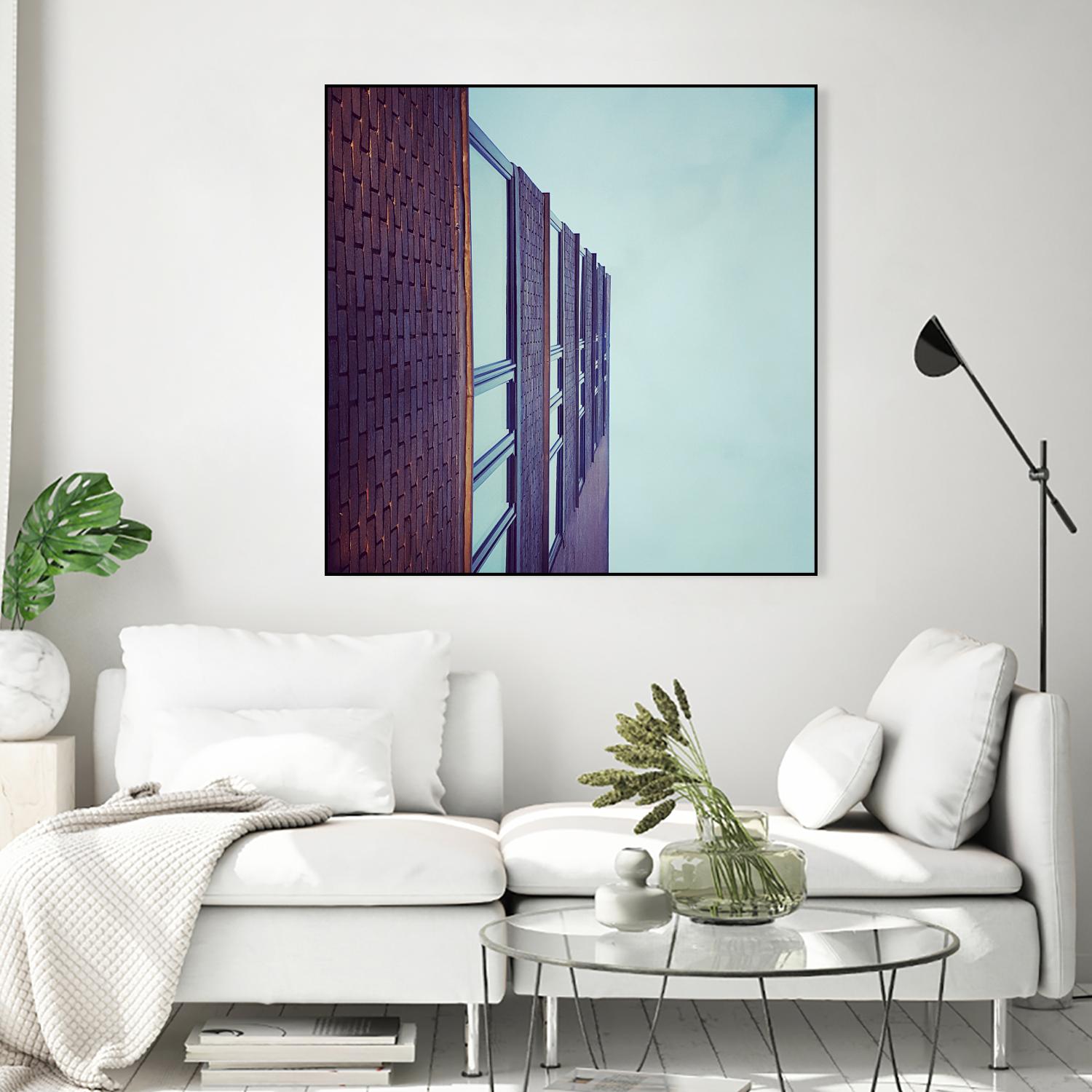 Façade V by Pexels on GIANT ART - blue architectural