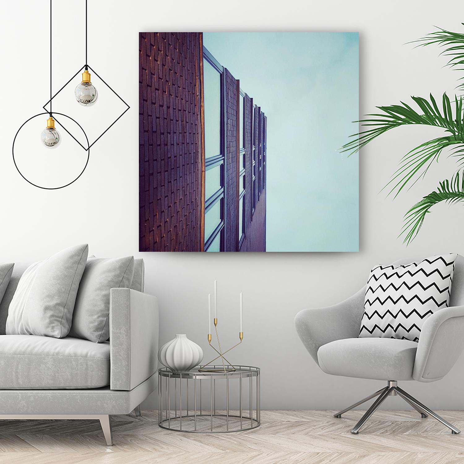 Façade V by Pexels on GIANT ART - blue architectural