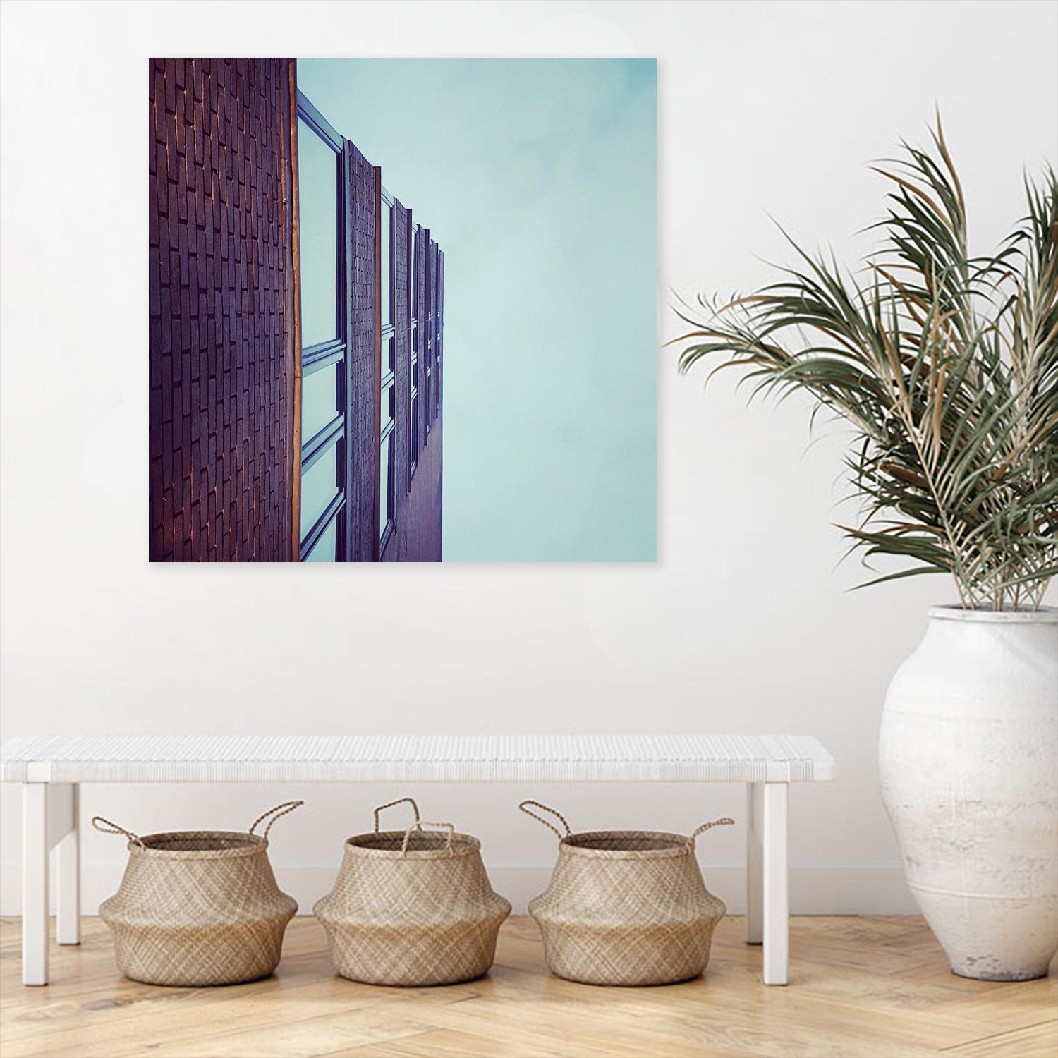 Façade V by Pexels on GIANT ART - blue architectural