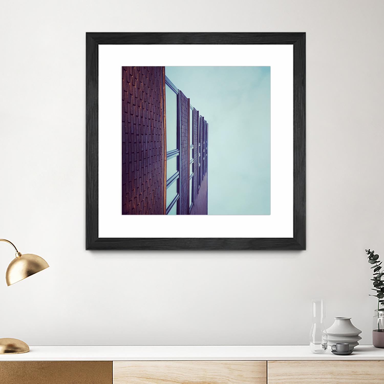 Façade V by Pexels on GIANT ART - blue architectural