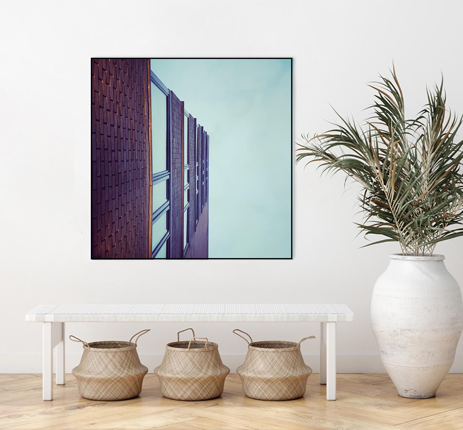 Façade V by Pexels on GIANT ART - blue architectural