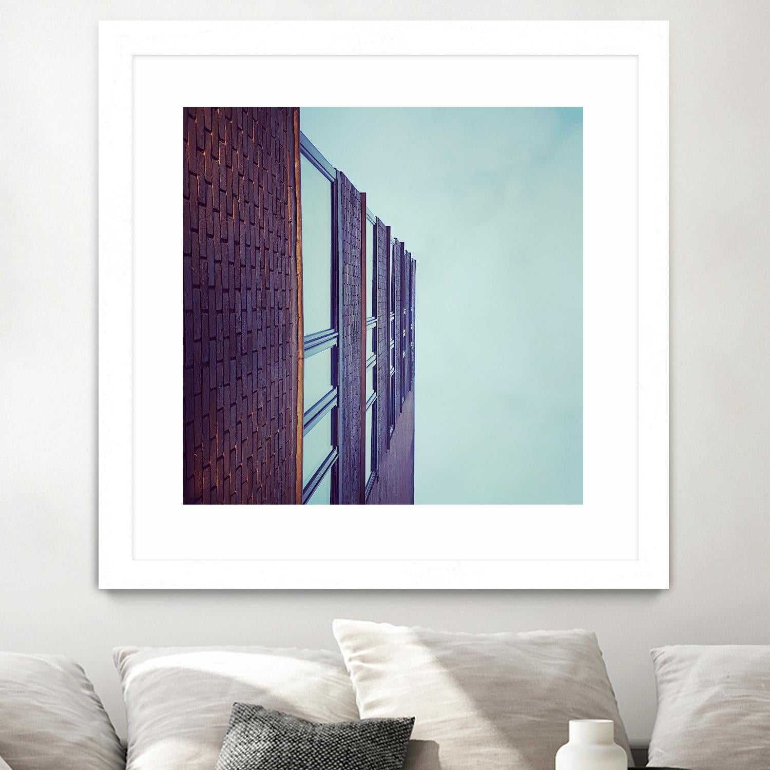 Façade V by Pexels on GIANT ART - blue architectural