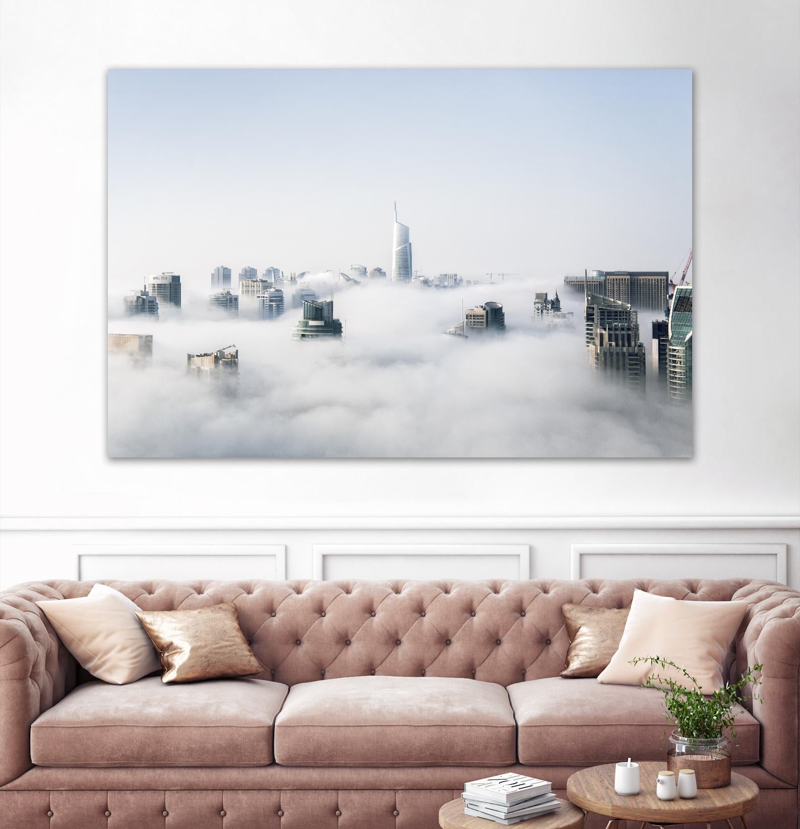 On top of the city by Pexels on GIANT ART - black city scene