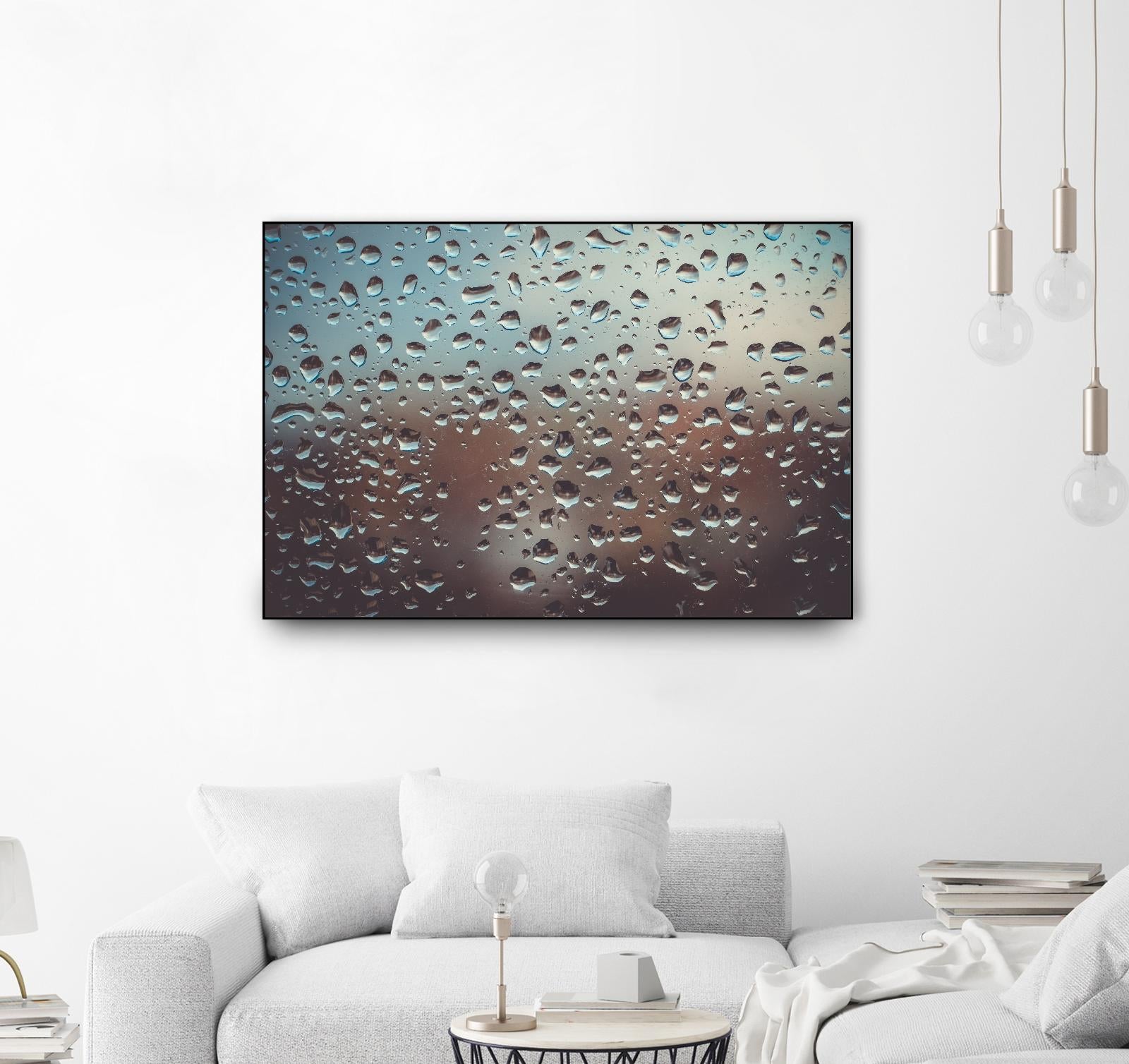Rain drops by Pexels on GIANT ART - brown photo art