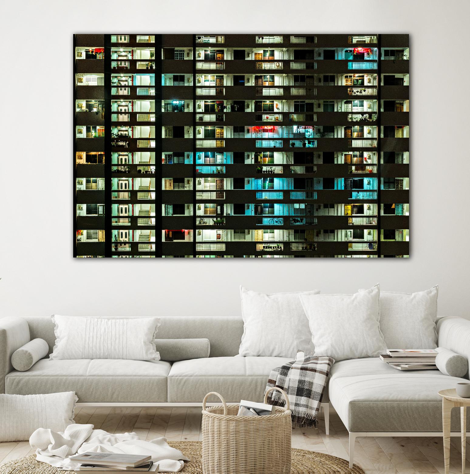 At night by Pexels on GIANT ART - white architectural