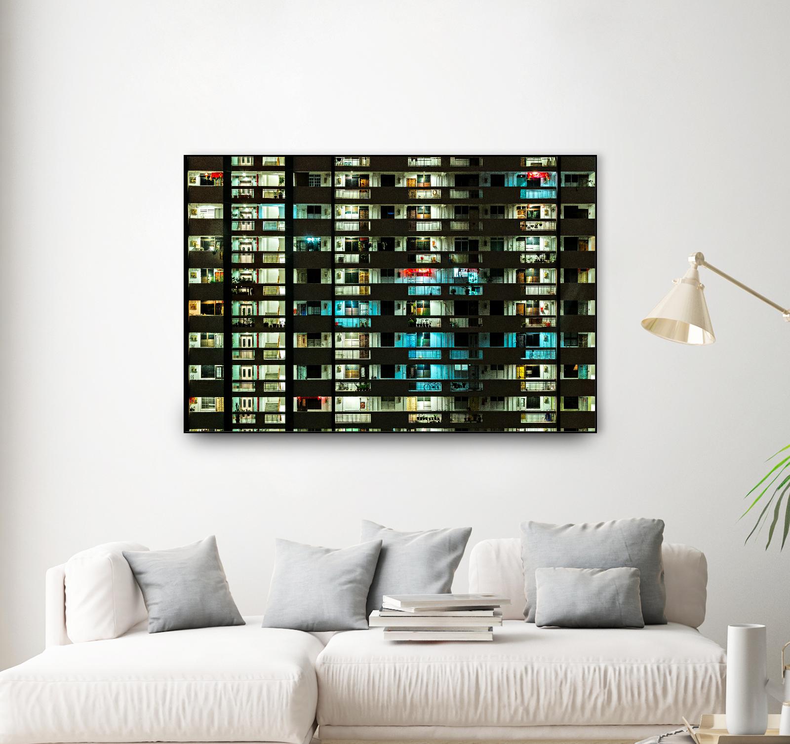 At night by Pexels on GIANT ART - white architectural