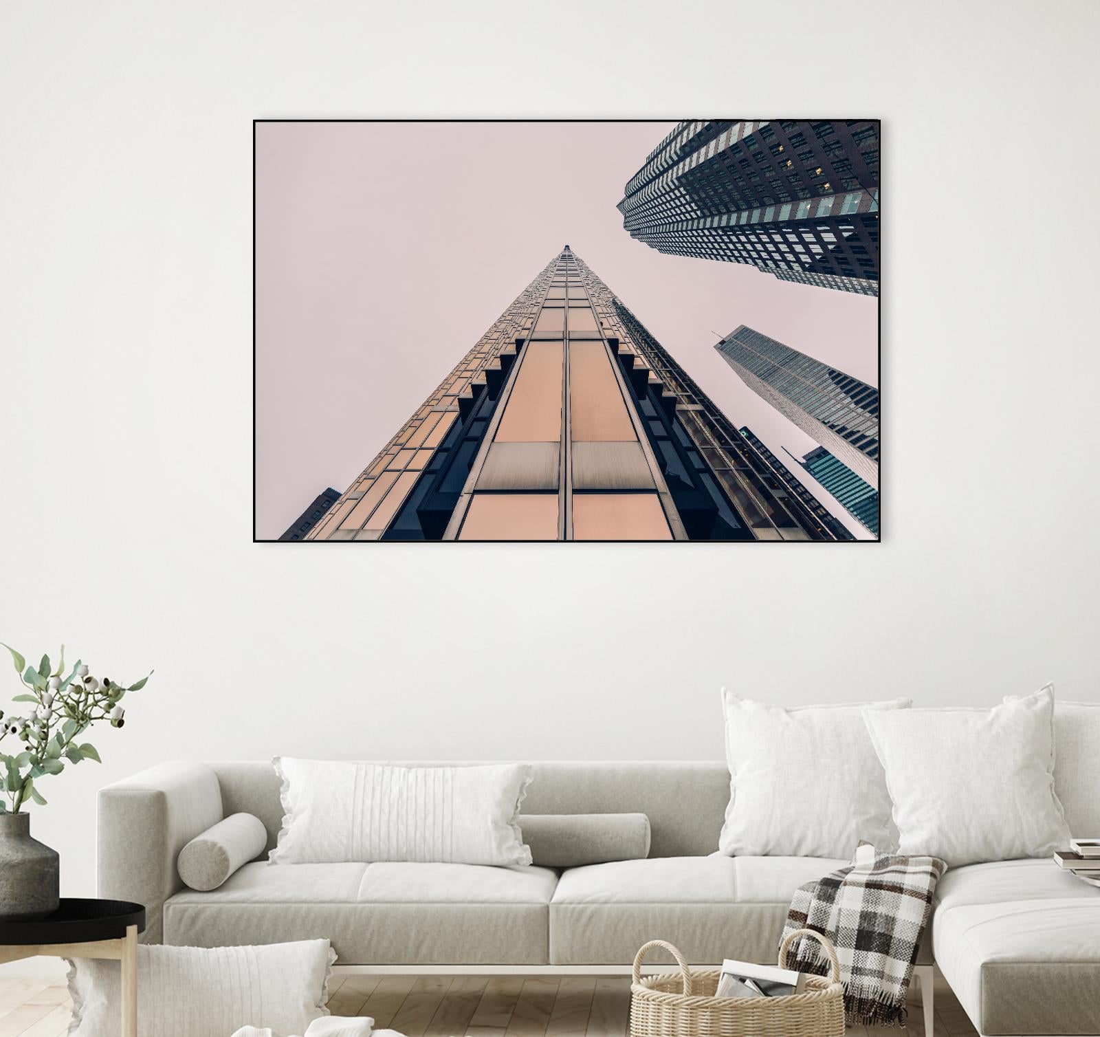Skyline view by Pexels on GIANT ART - black city scene