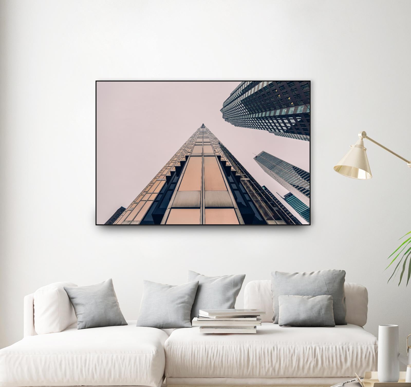 Skyline view by Pexels on GIANT ART - black city scene