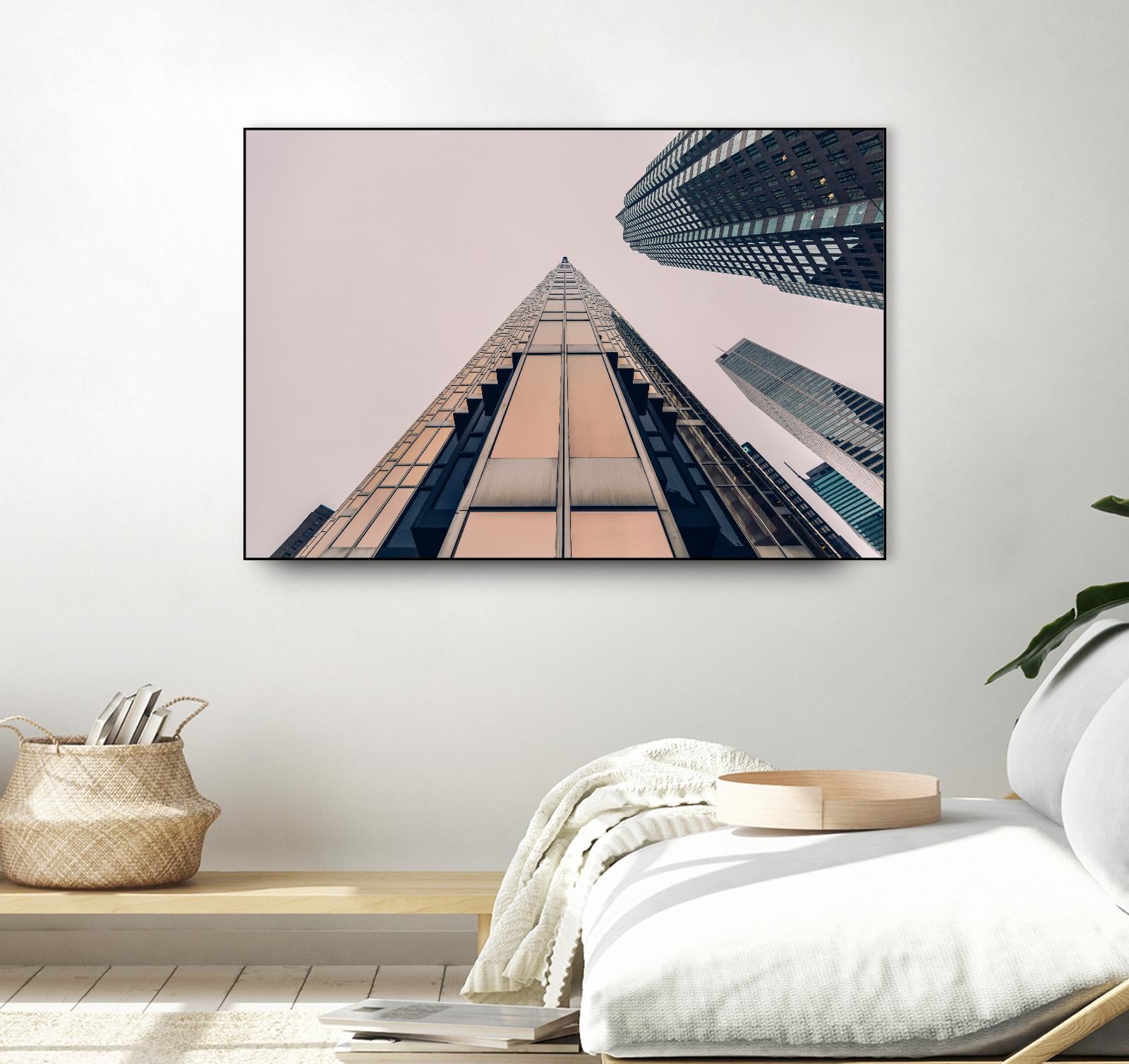 Skyline view by Pexels on GIANT ART - black city scene