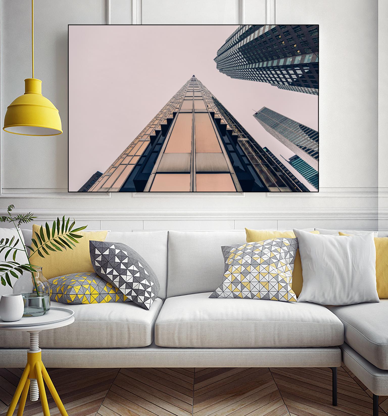 Skyline view by Pexels on GIANT ART - black city scene