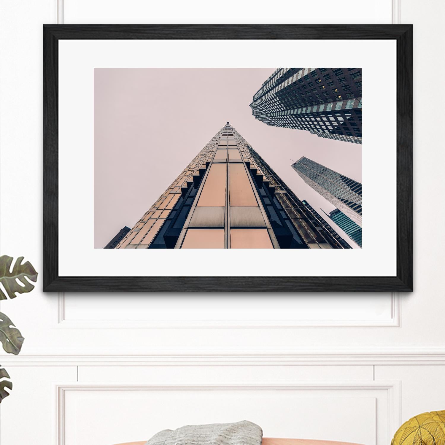 Skyline view by Pexels on GIANT ART - pink city scene