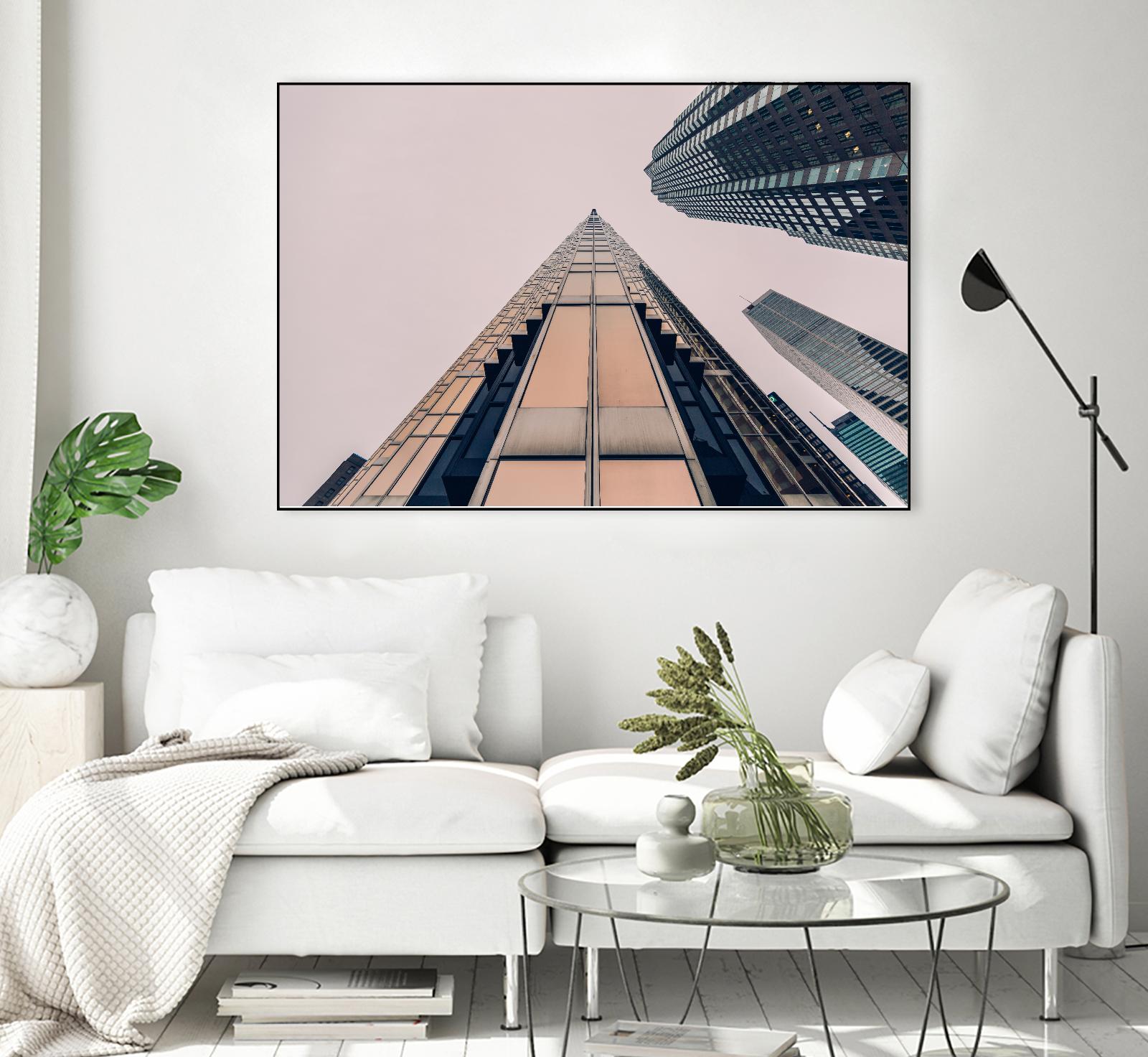 Skyline view by Pexels on GIANT ART - black city scene